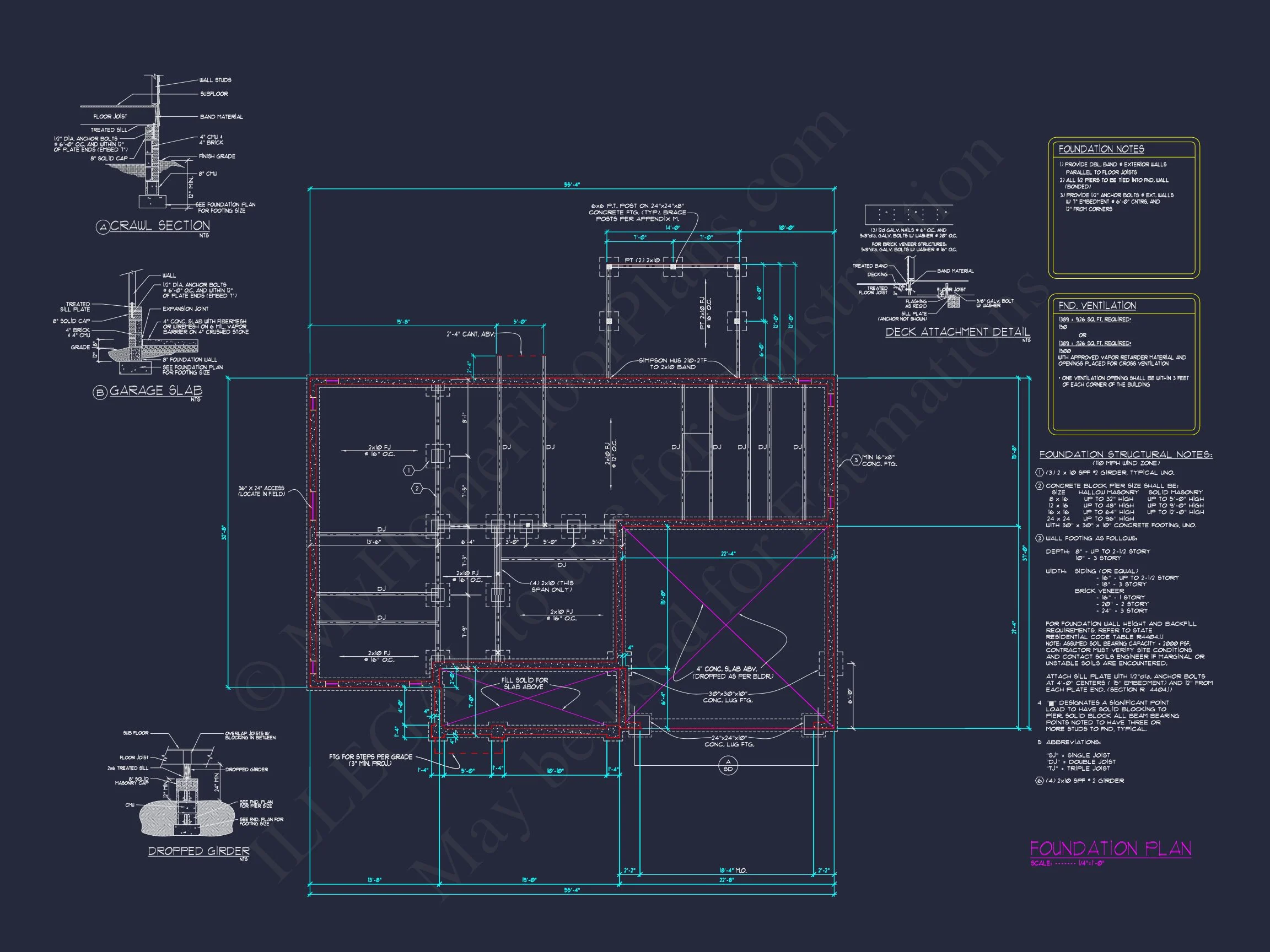 15-1083 HOUSE PLAN - Craftsman House Floor Plan with 4 Bedrooms & 2-Car Garage 9 Craftsman house Floor Plan with 4 Bedrooms & 2-Car Garage
