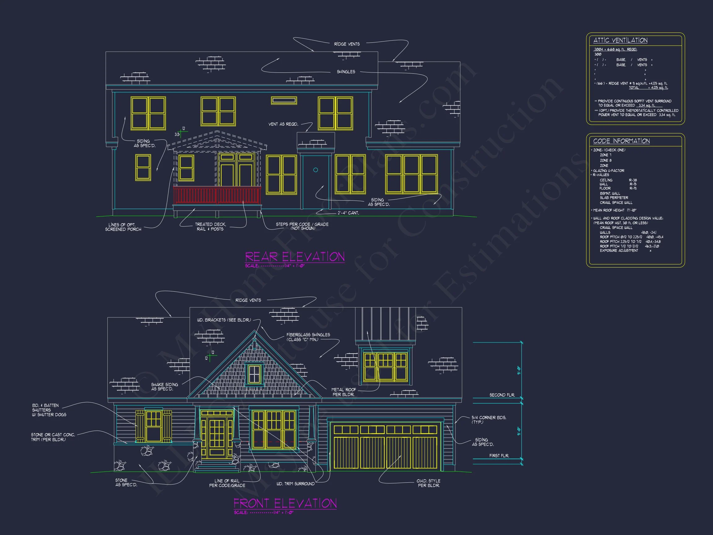 15-1083 HOUSE PLAN - Craftsman House Floor Plan with 4 Bedrooms & 2-Car Garage 3 Craftsman house Floor Plan with 4 Bedrooms & 2-Car Garage
