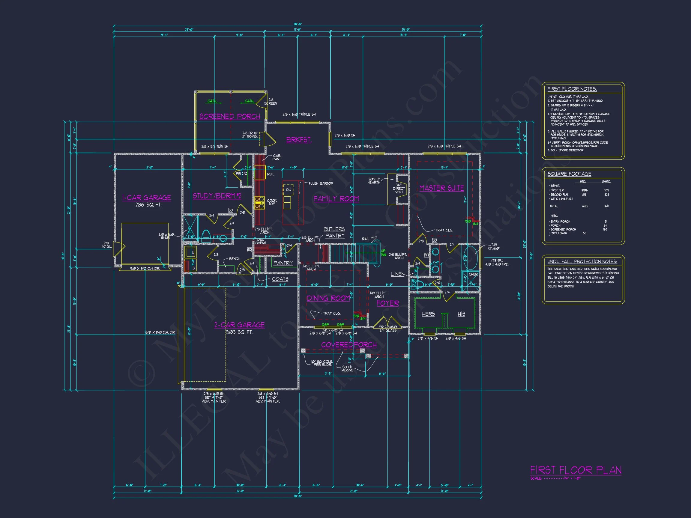 15-1061 HOUSE PLAN - Custom House Plan | Floor Plan Blueprint with CAD Designs 6 Floor Plan Blueprint with CAD Designs