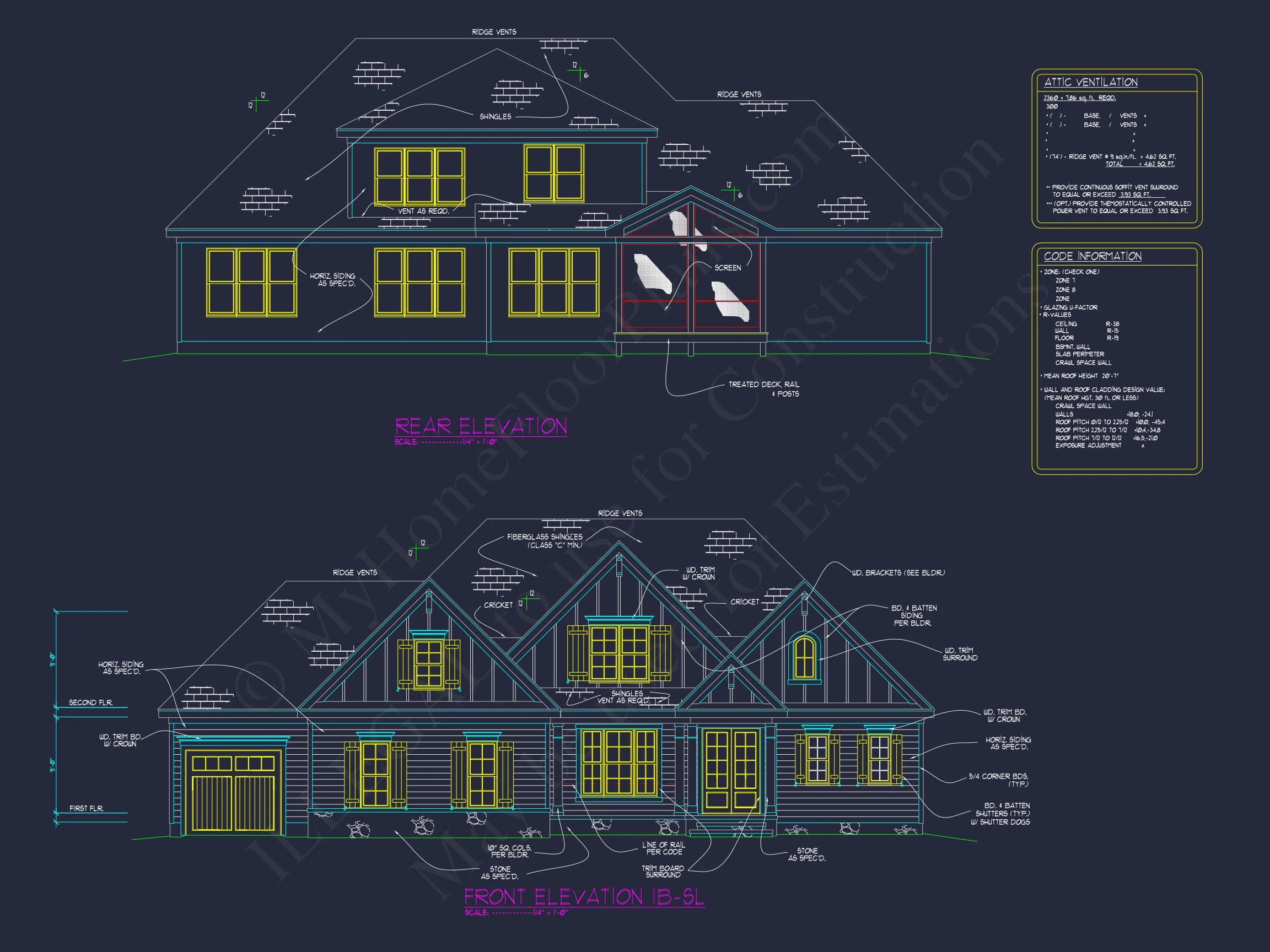 15-1061 HOUSE PLAN - Custom House Plan | Floor Plan Blueprint with CAD Designs 2 Floor Plan Blueprint with CAD Designs