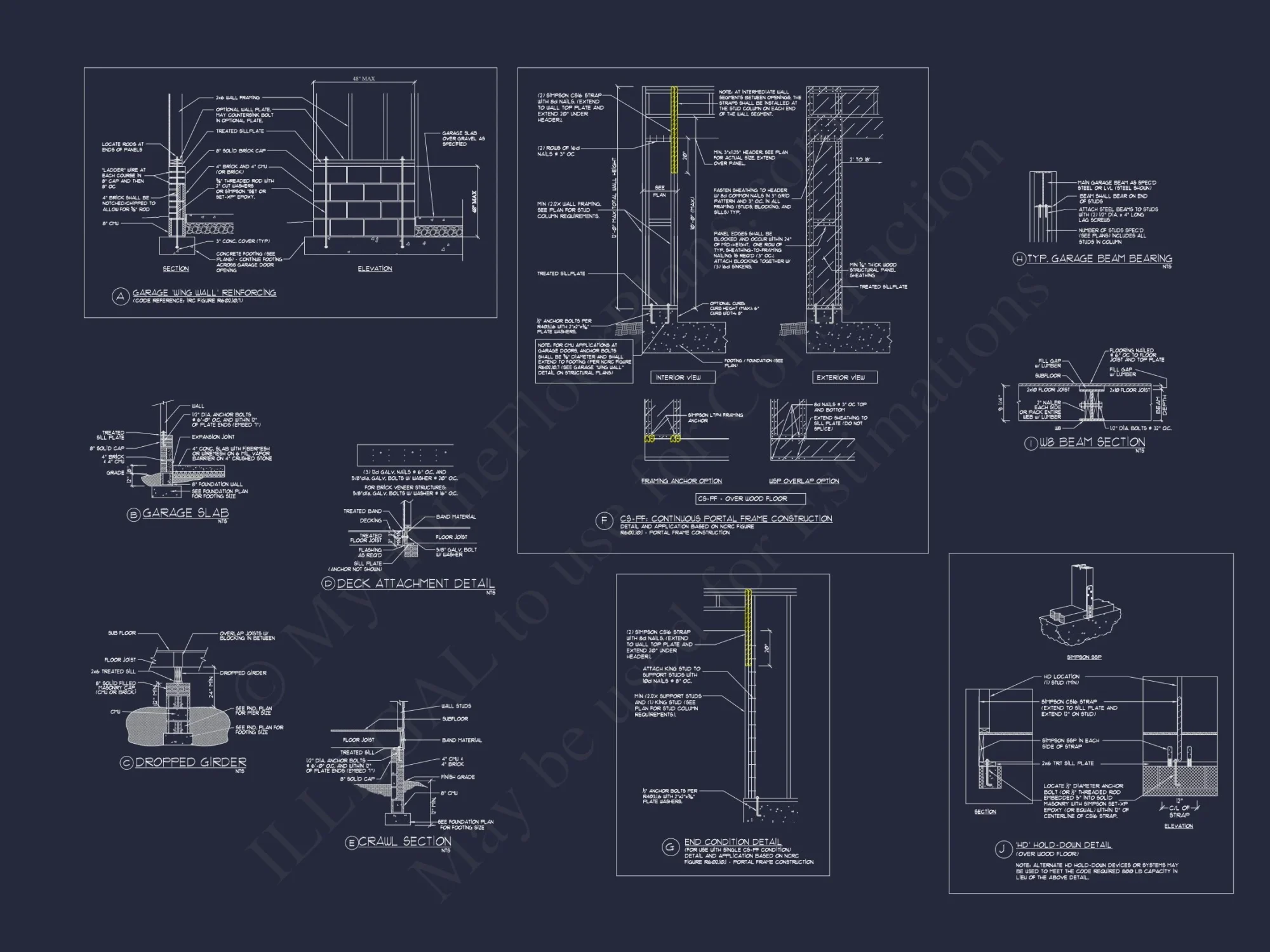 Elegant Traditional house Floor Plan with CAD Blueprints