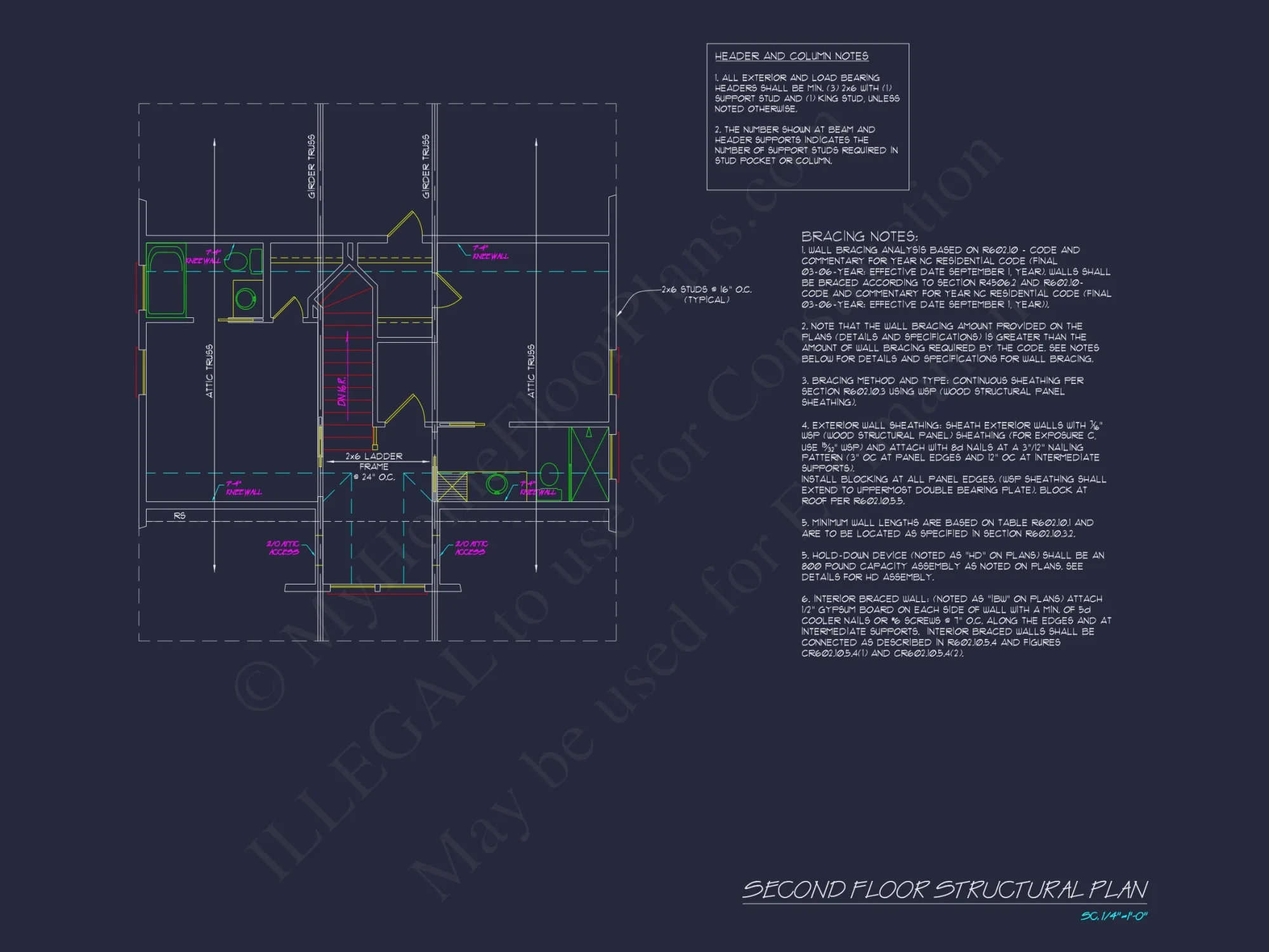 Traditional Craftsman house Plan with Detailed Floor Blueprint