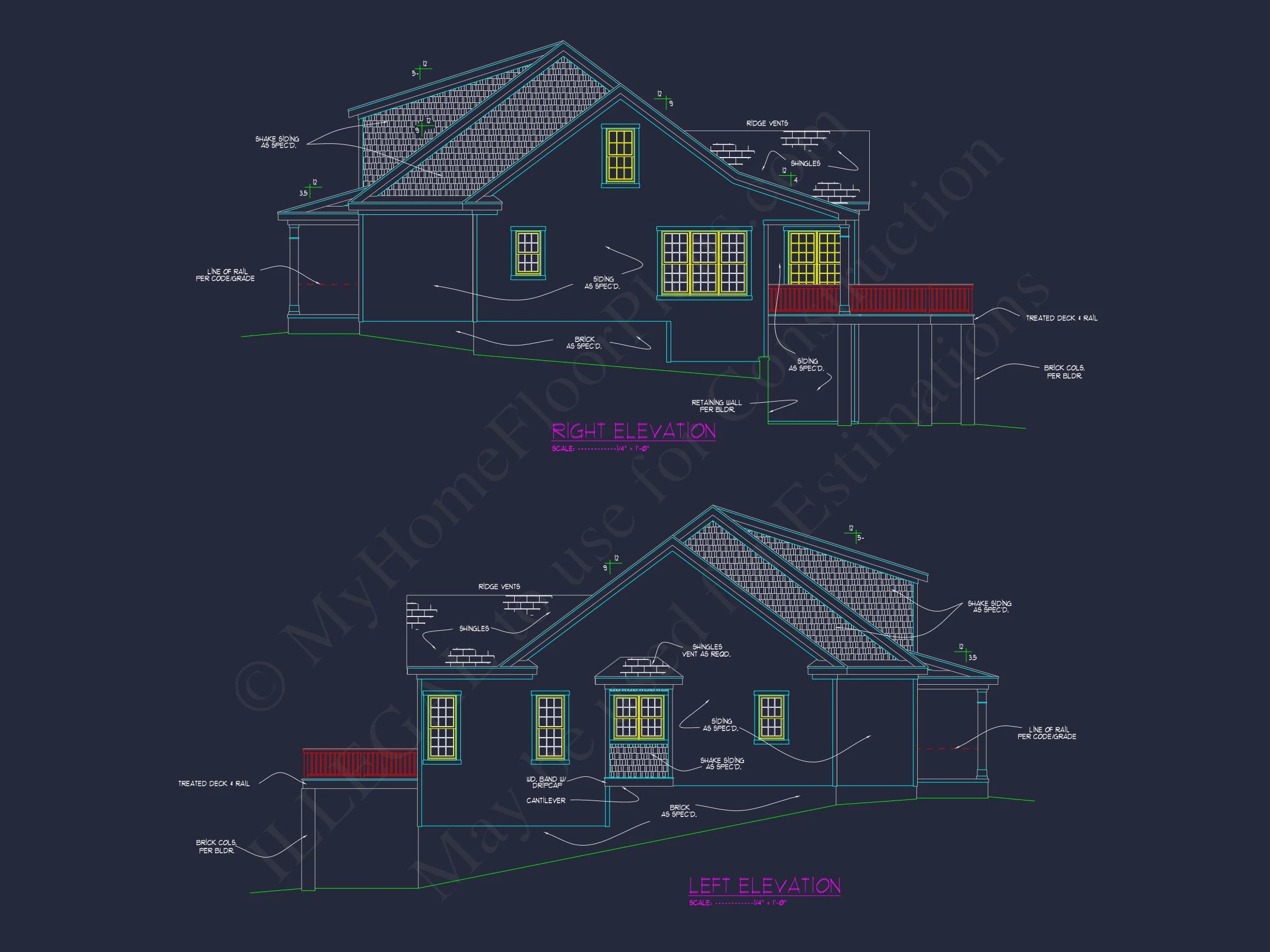 14-2093 HOUSE PLAN - Modern CAD House Design with 4 Bedrooms & Floor Plan Details 4 Modern CAD house Design with 4 Bedrooms & Floor Plan Details