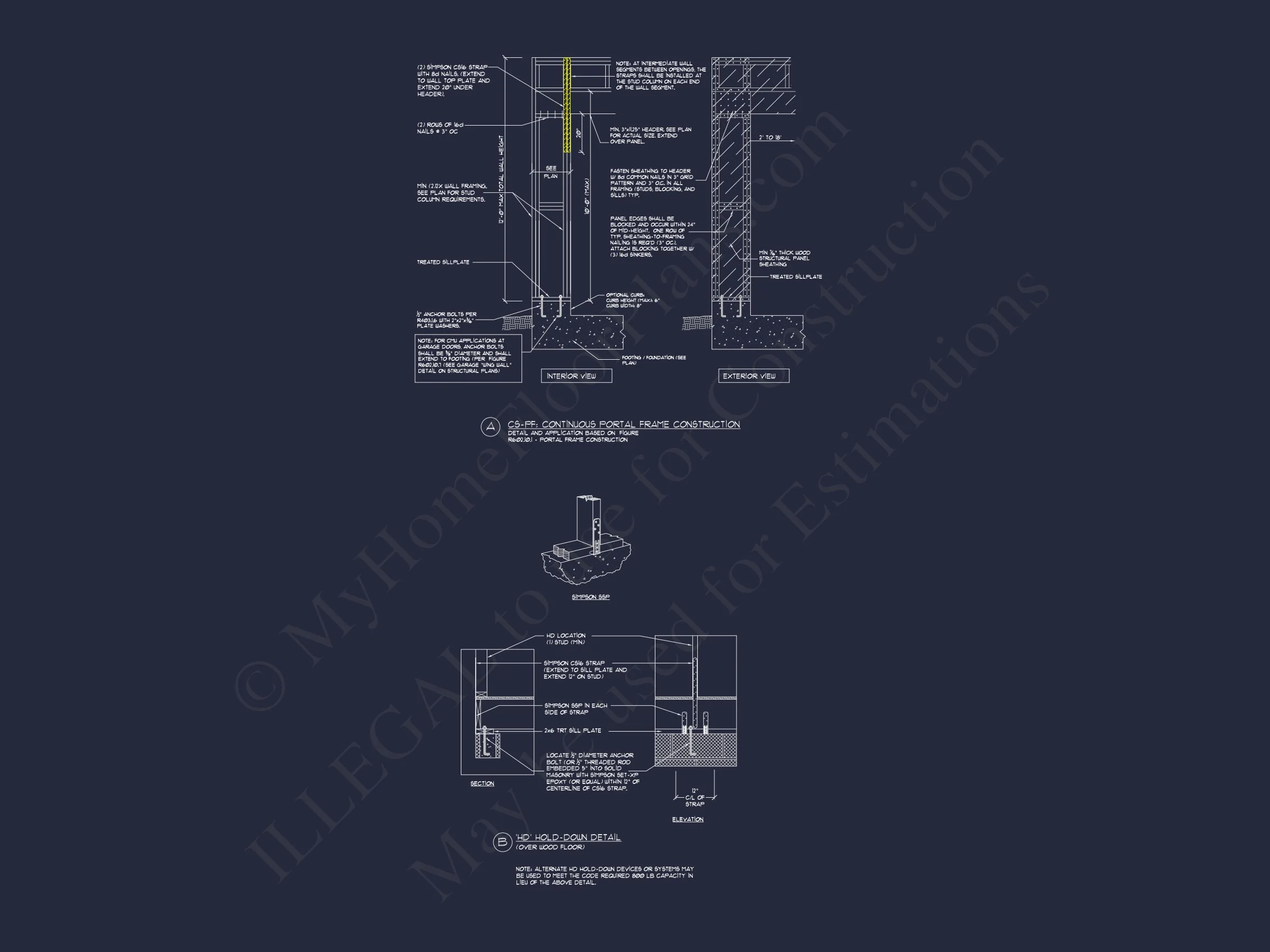 14-1996 HOUSE PLAN - Modern Suburban House Plan - CAD Blueprint for a 2-Story Design 12 Modern Suburban house Plan - CAD Blueprint for a 2-Story Design