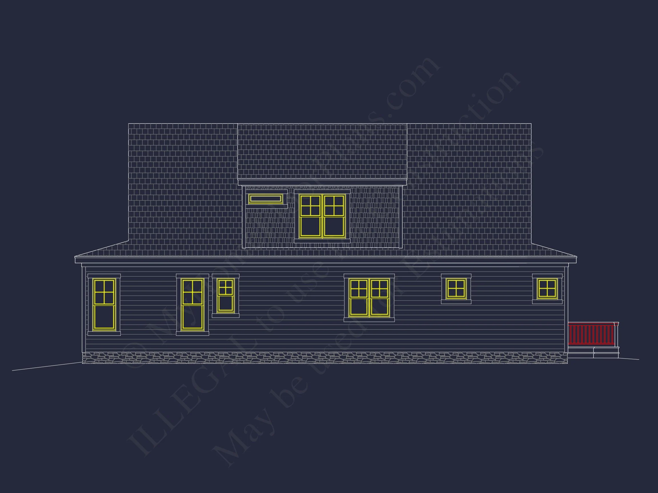 14-1992 HOUSE PLAN - House Floor Plan Design: 2-Story Craftsman Blueprint with CAD 11 house Floor Plan Design: 2-Story Craftsman Blueprint with CAD
