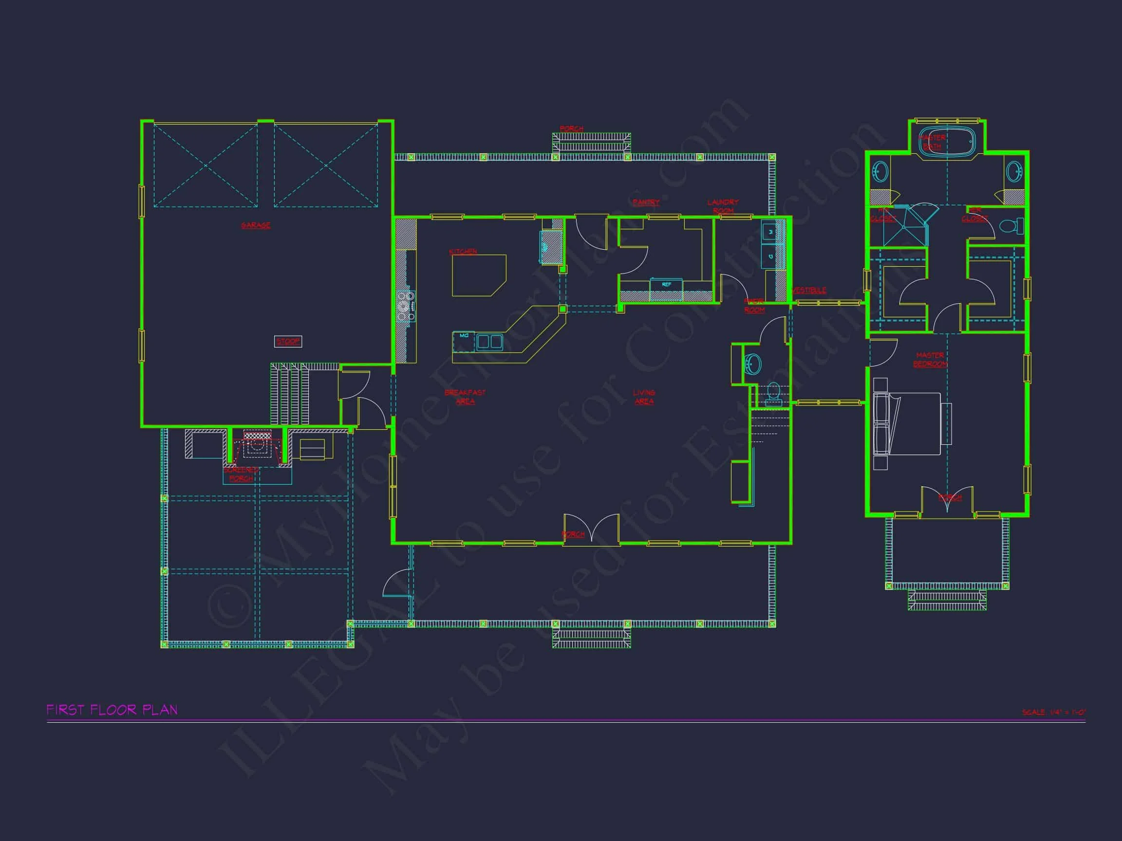 14-1880 HOUSE PLAN - Modern Craftsman House Blueprint with Spacious Floor Plans 6 Modern Craftsman house Blueprint with Spacious Floor Plans