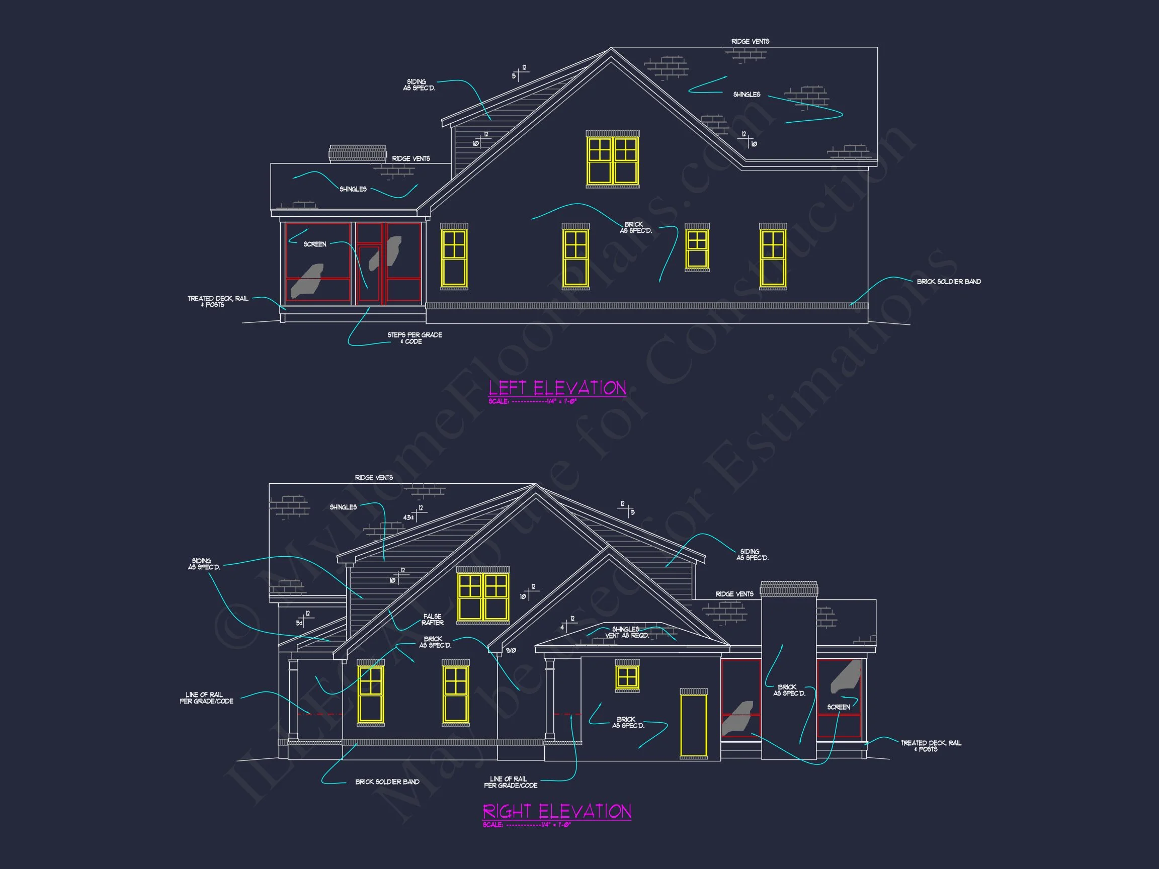 14-1861 HOUSE PLAN - Craftsman House Plan with Floor Plan, CAD, and Blueprints 4 Craftsman house Plan with Floor Plan, CAD, and Blueprints