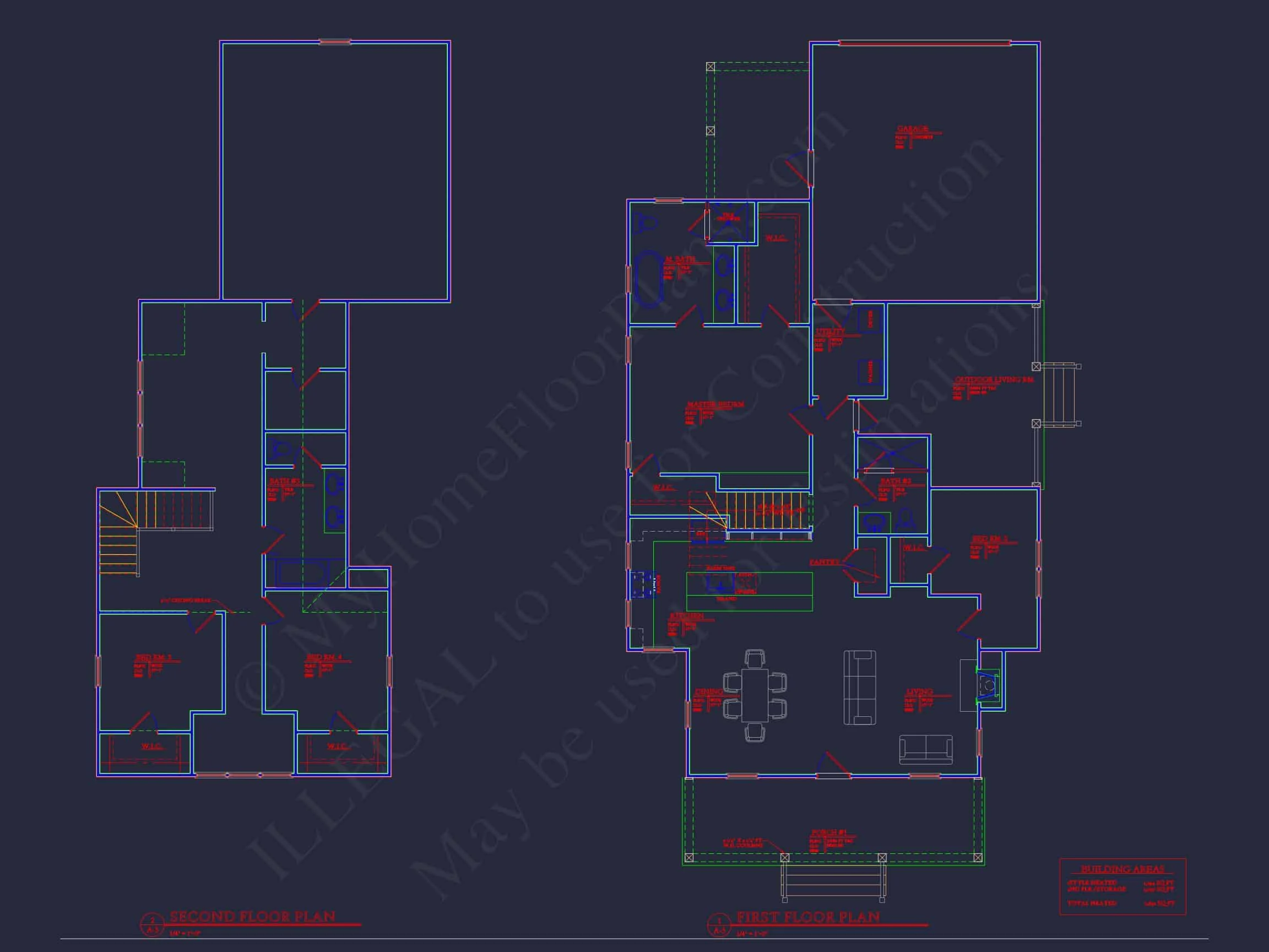 14-1731 HOUSE PLAN - Elegant 2-Story House Plan: Blueprint with CAD Designs 6 Elegant 2-Story house Plan: Blueprint with CAD Designs