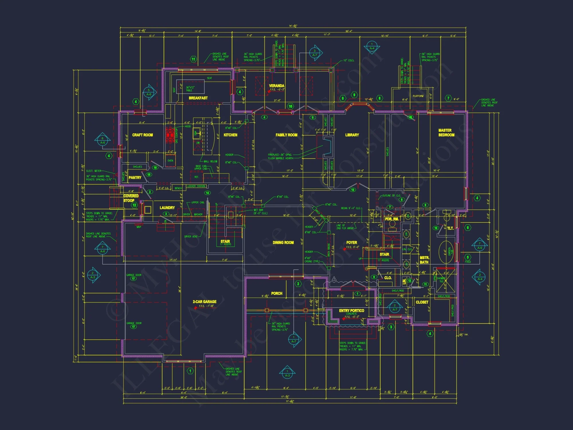 Traditional house Plan with CAD Blueprint & Custom Floor Designs
