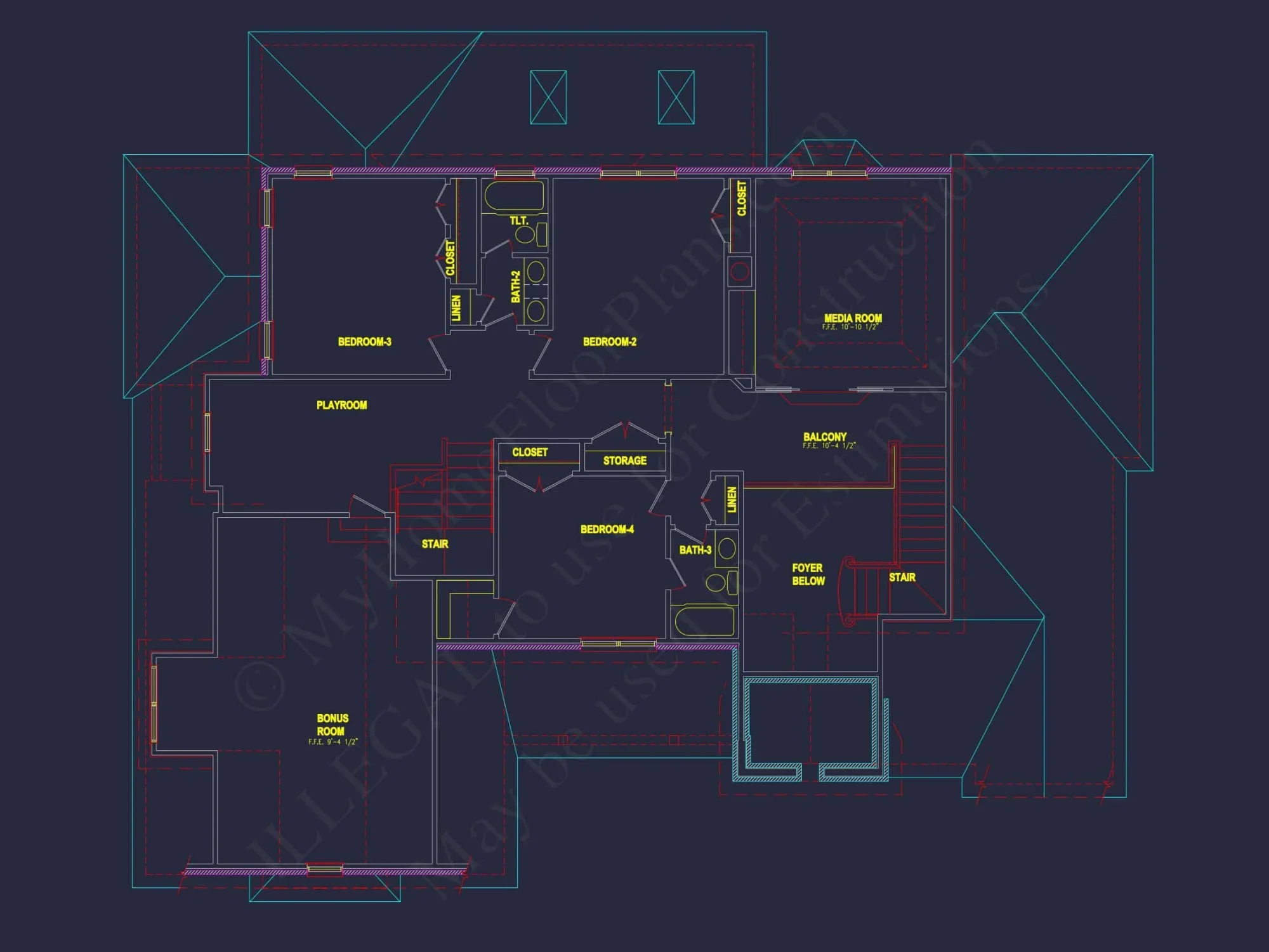 Traditional house Plan with CAD Blueprint & Custom Floor Designs