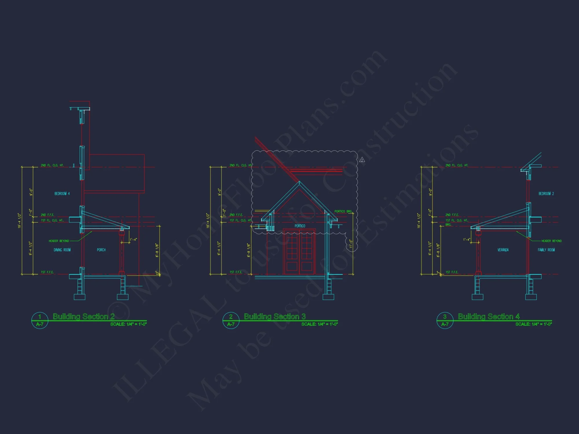 Traditional house Plan with CAD Blueprint & Custom Floor Designs