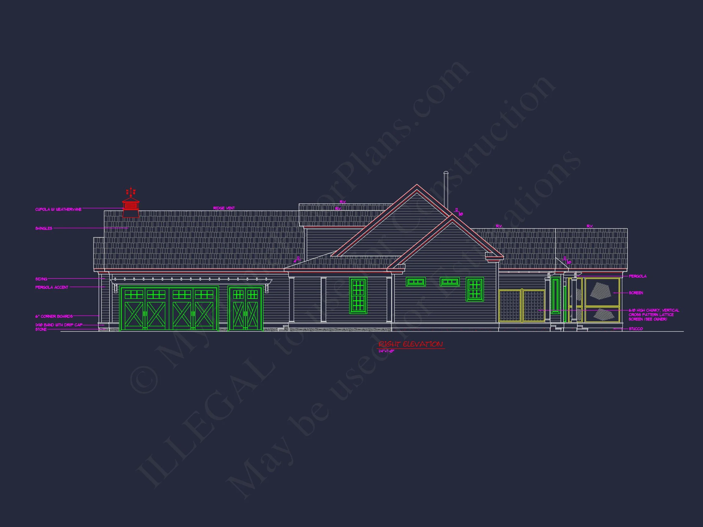 14-1723 HOUSE PLAN - Elegant House Plan with CAD Blueprints | Spacious 3-Bedroom Design 6 Elegant house Plan with CAD Blueprints