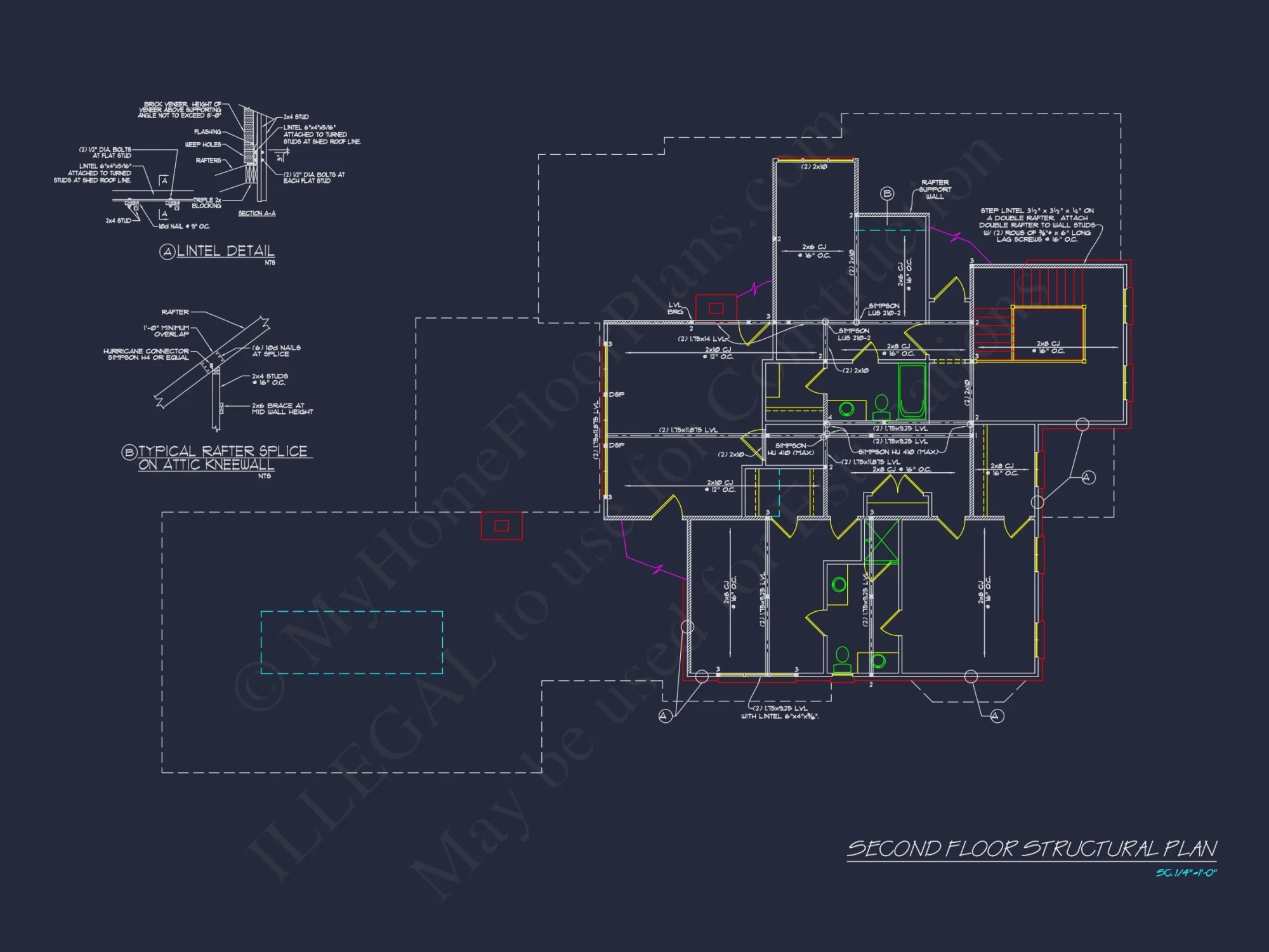 Stunning house Plan Design with Architectural CAD Blueprint