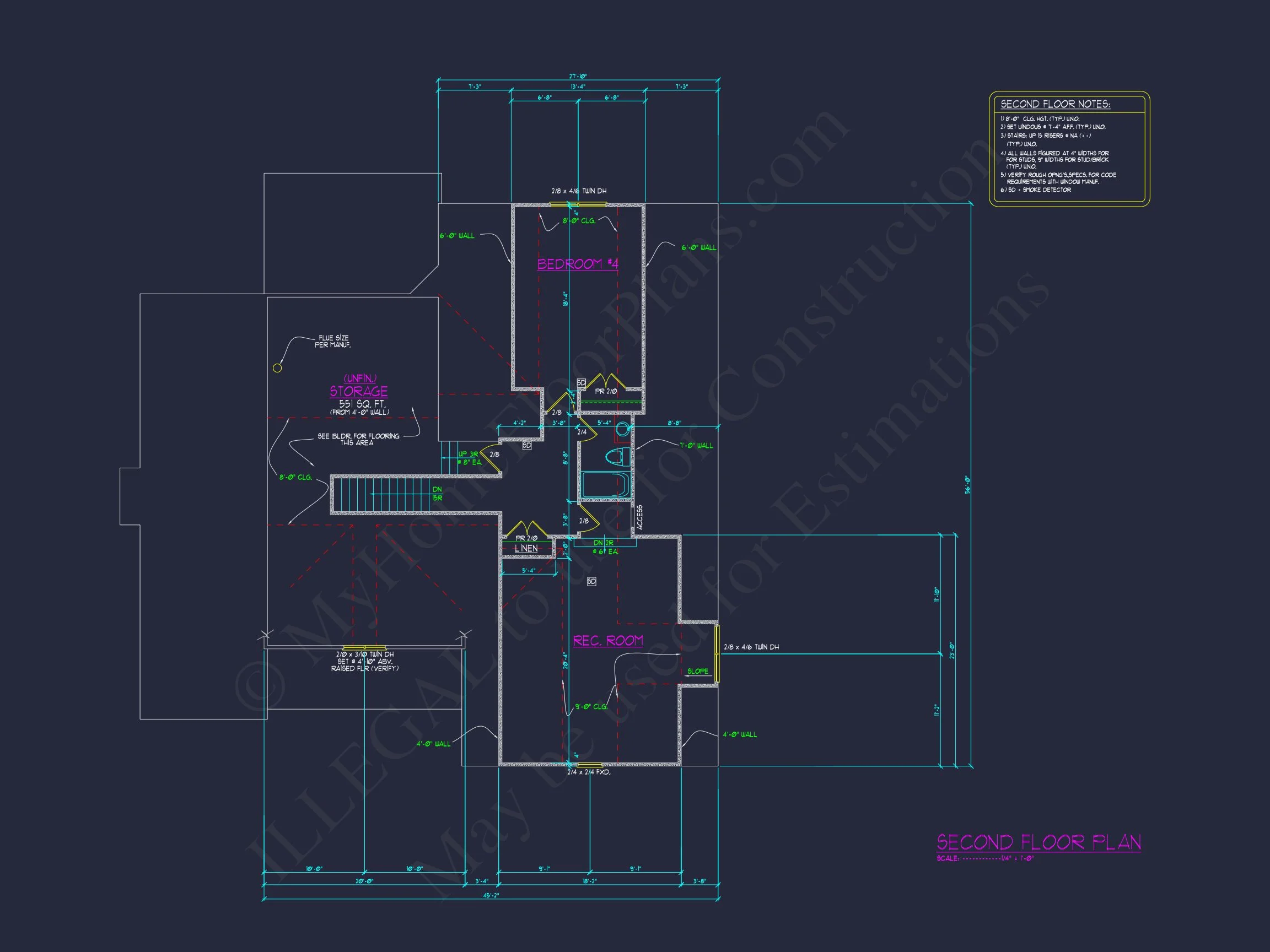 14-1548 HOUSE PLAN - Modern Suburban House Blueprint: 4-Bedroom Floor Plan Designs 34 Modern Suburban house Blueprint: 4-Bedroom Floor Plan Designs