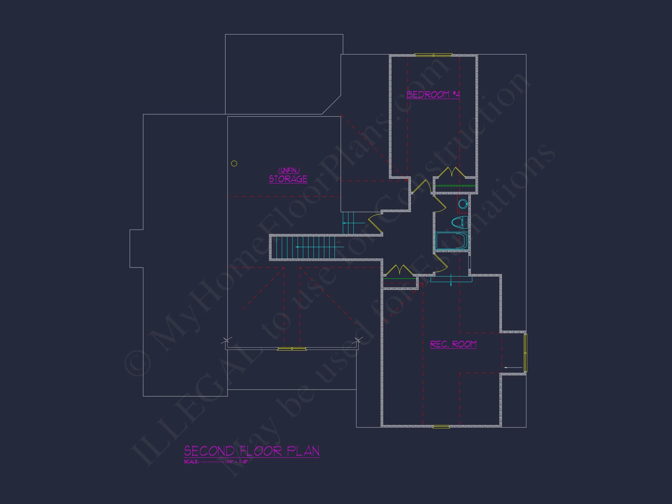 14-1548 HOUSE PLAN - Modern Suburban House Blueprint: 4-Bedroom Floor Plan Designs 32 Modern Suburban house Blueprint: 4-Bedroom Floor Plan Designs