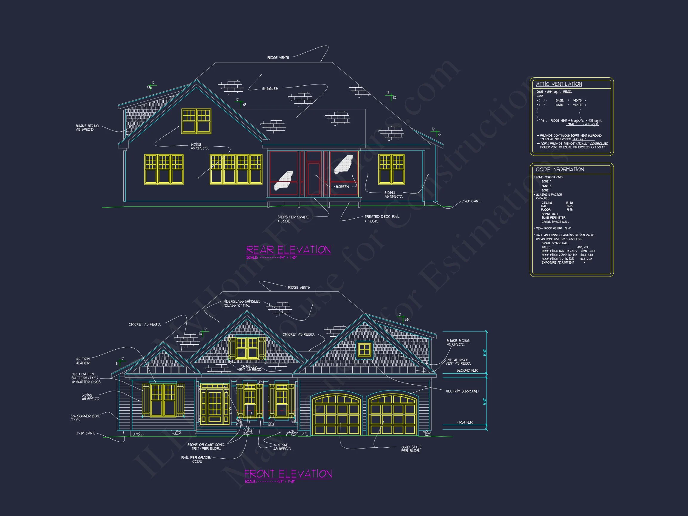 14-1548 HOUSE PLAN - Modern Suburban House Blueprint: 4-Bedroom Floor Plan Designs 29 Modern Suburban house Blueprint: 4-Bedroom Floor Plan Designs