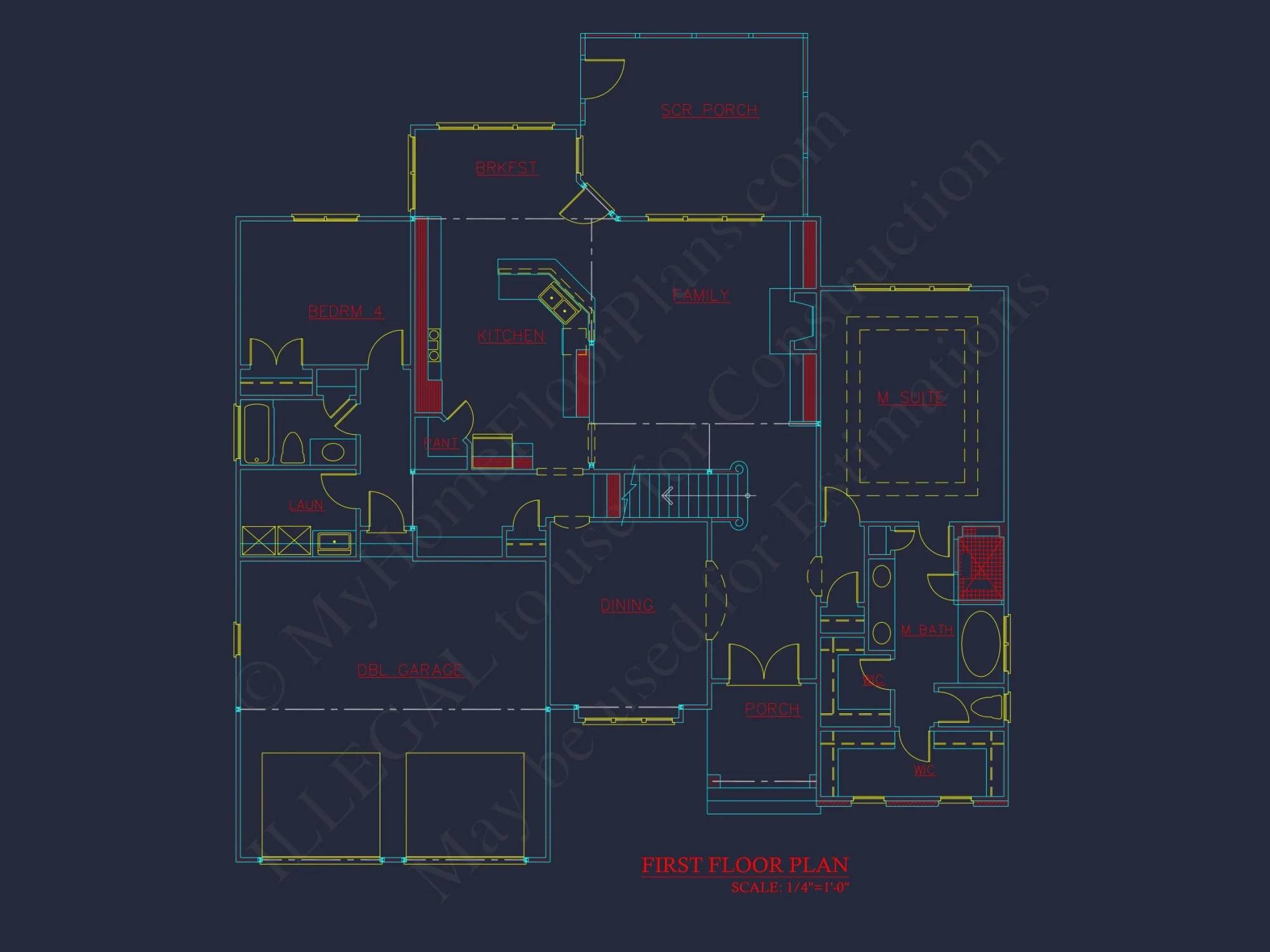 Classic house Plan with 2 Floors, CAD Blueprints & Designs
