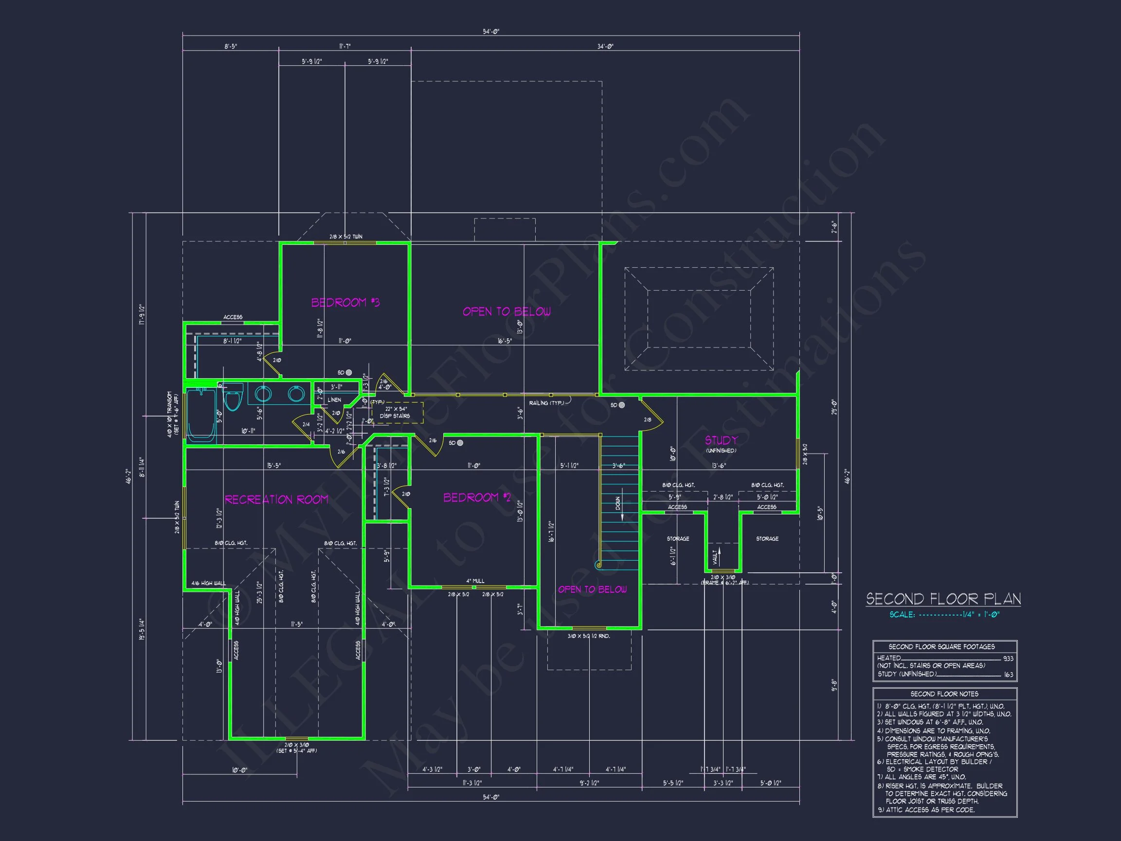 14-1446 HOUSE PLAN - Customizable House Floor Plan: CAD Designs for All Builders 8 Customizable house Floor Plan: CAD Designs for All Builders