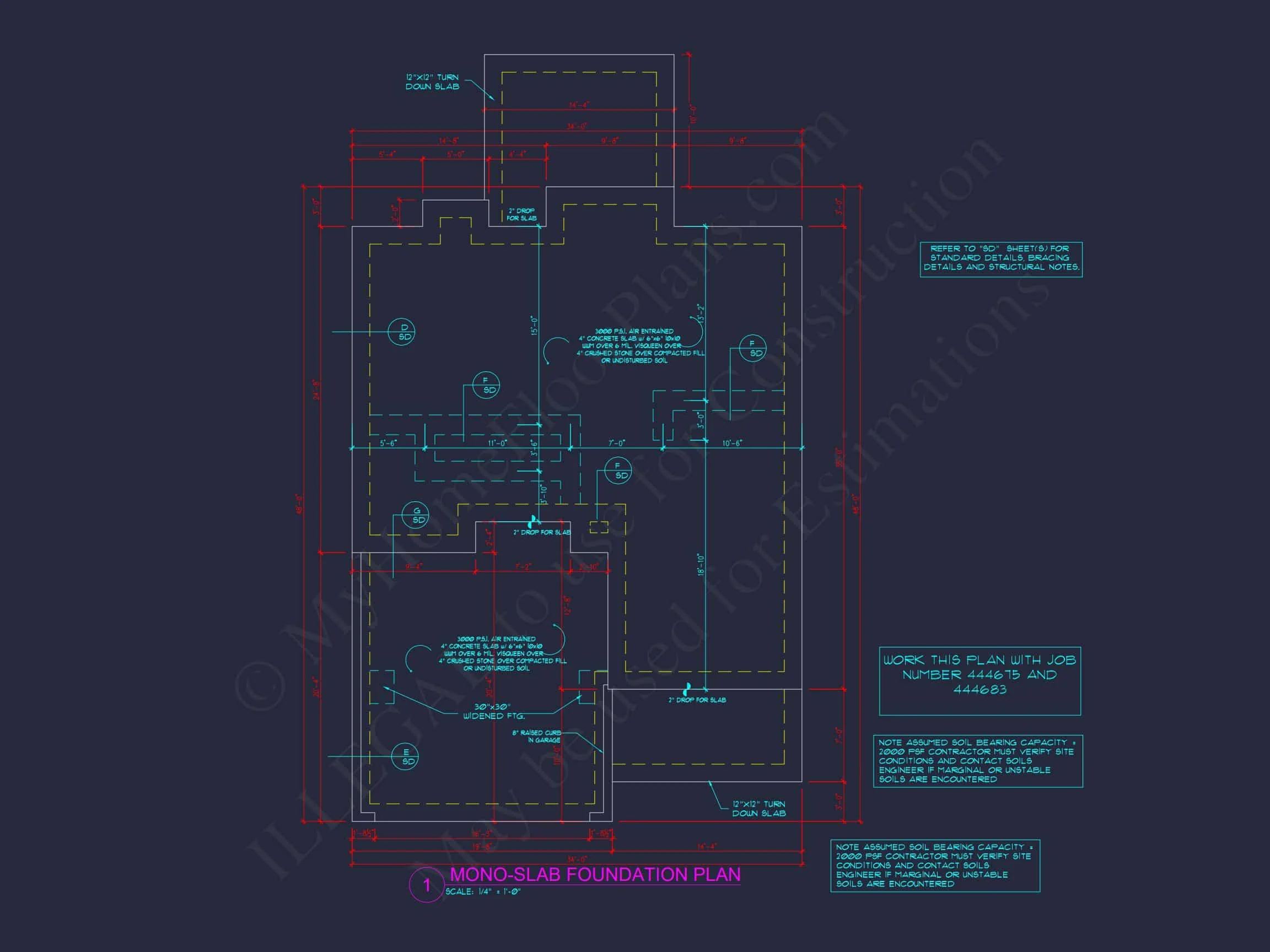 14-1423 HOUSE PLAN - House Floor Plan Blueprint with 4 Bedrooms | CAD Designs 11 CAD Designs
