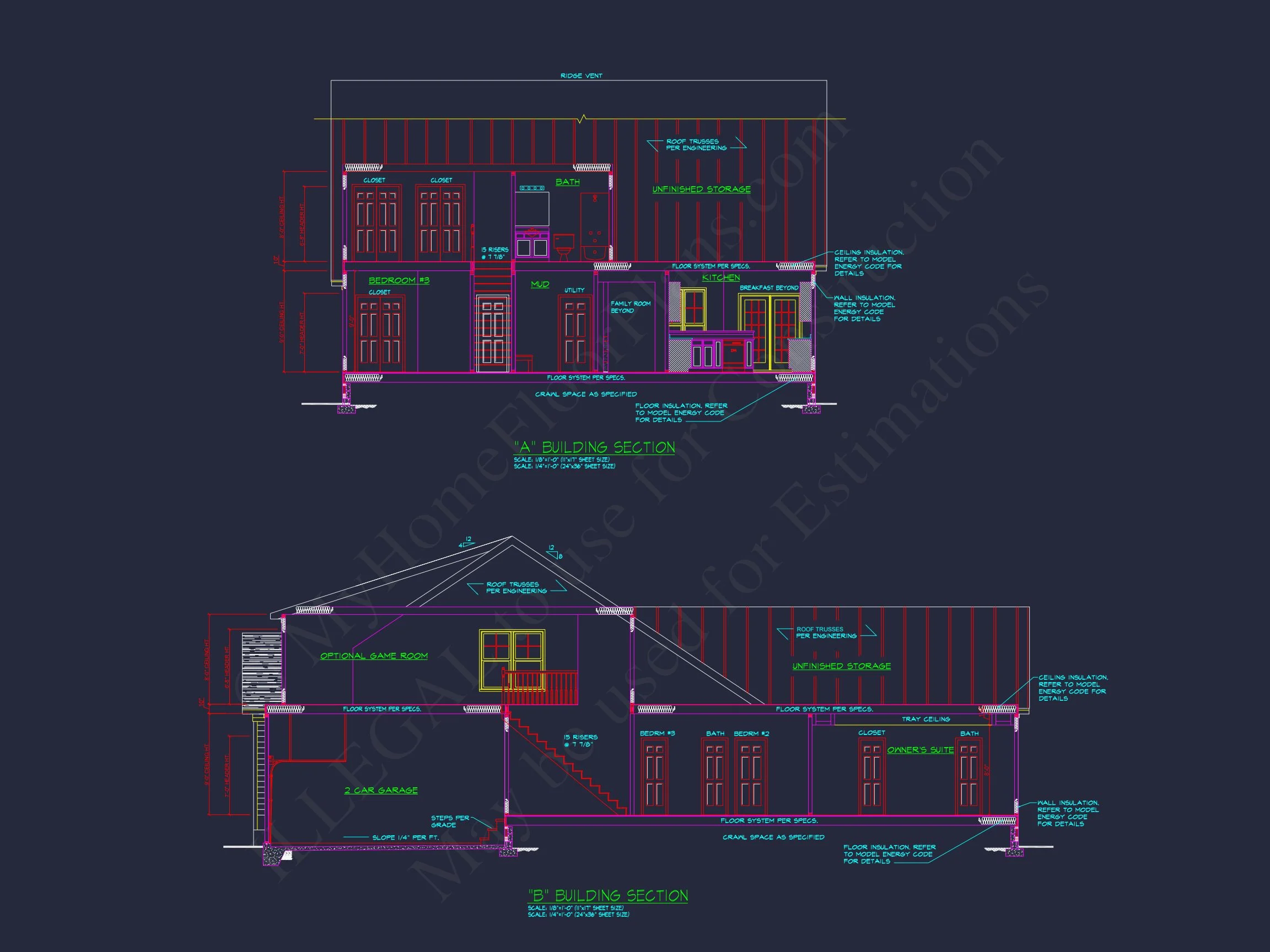 14-1410 HOUSE PLAN - Craftsman House Plan with Spacious Floor Plan & CAD Designs 8 Craftsman house Plan with Spacious Floor Plan & CAD Designs