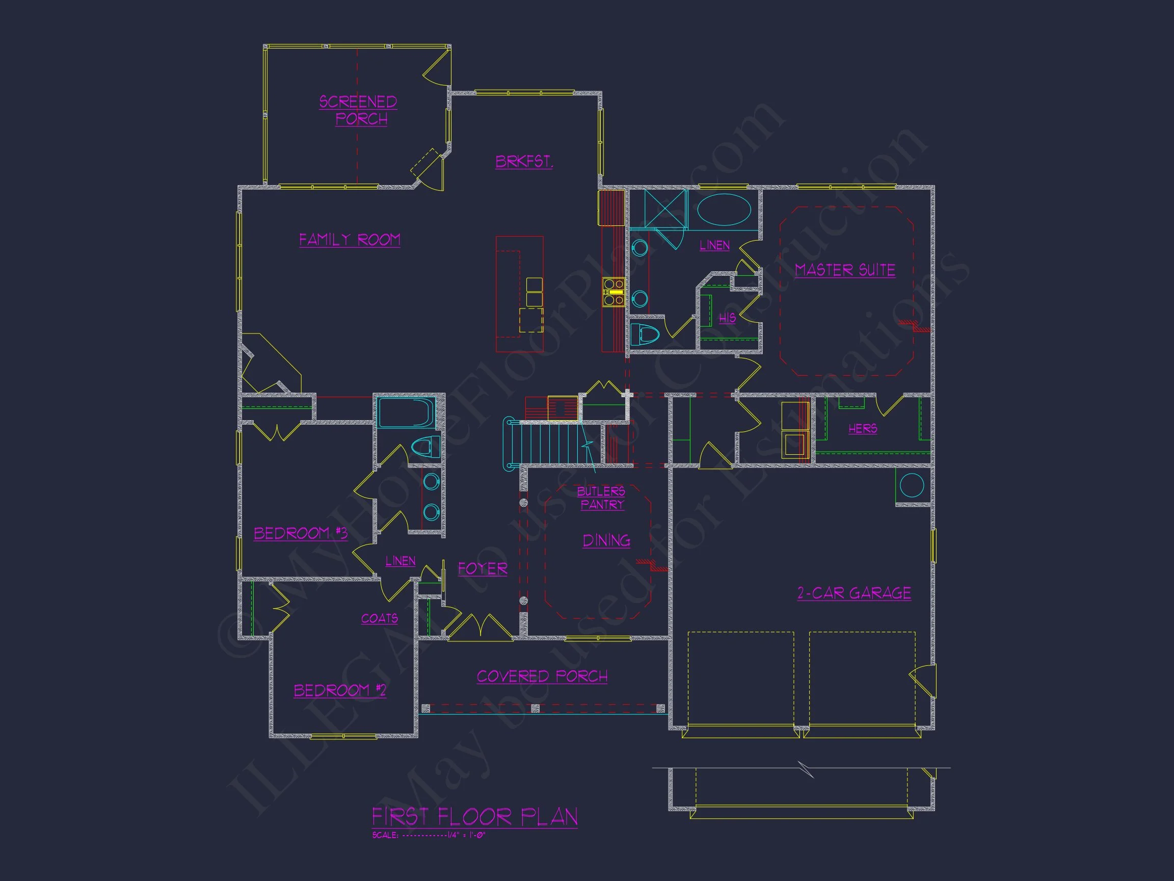 14-1301 HOUSE PLAN - Traditional Craftsman House Plan with 4 Beds & Open Floor Plan 5 Traditional Craftsman house Plan with 4 Beds & Open Floor Plan