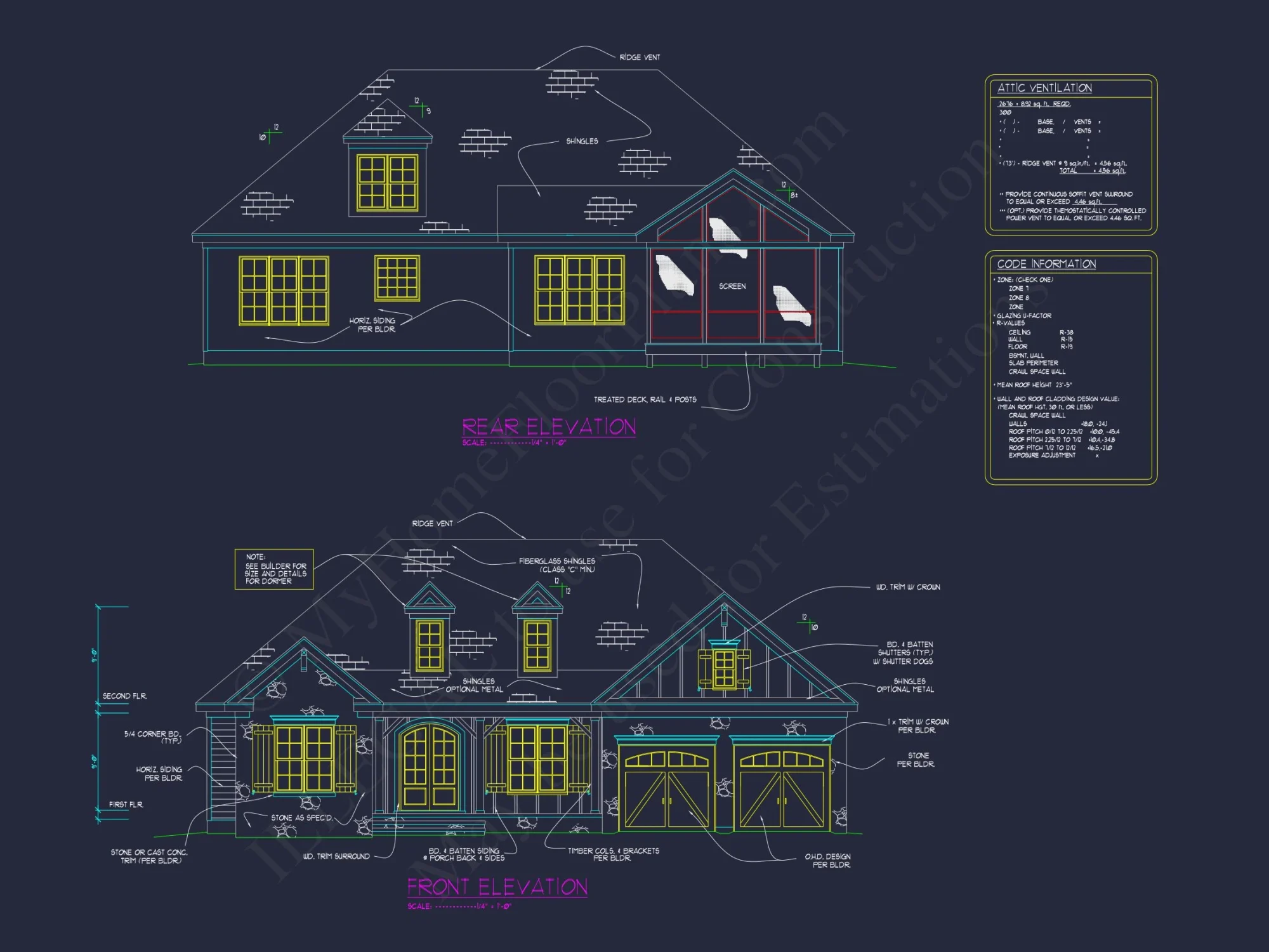 Traditional Craftsman house Plan with 4 Beds & Open Floor Plan