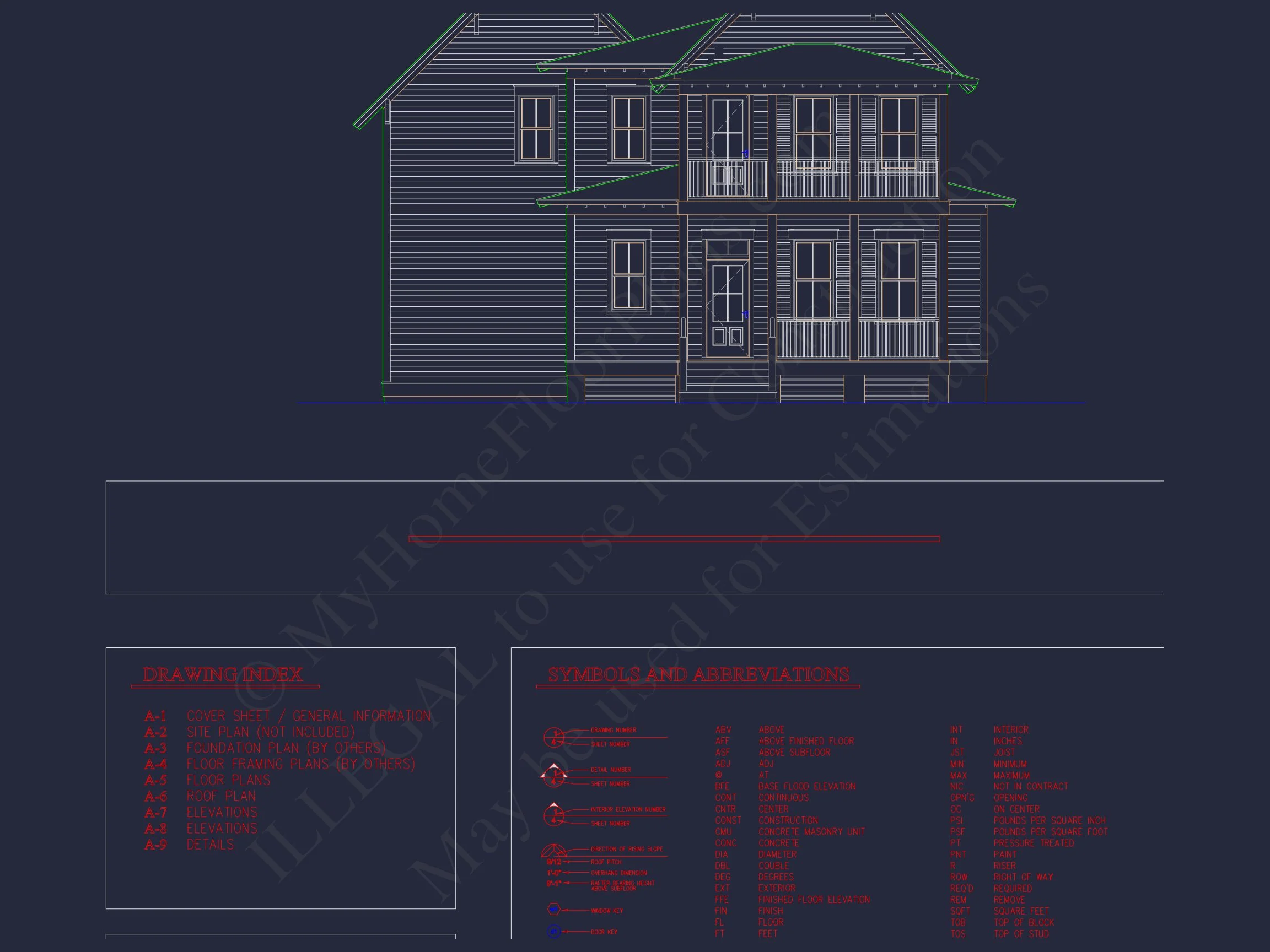 14-1283 HOUSE PLAN - Elegant Craftsman House Plan with Floor Plans and CAD Designs 6 Elegant Craftsman house Plan with Floor Plans and CAD Designs