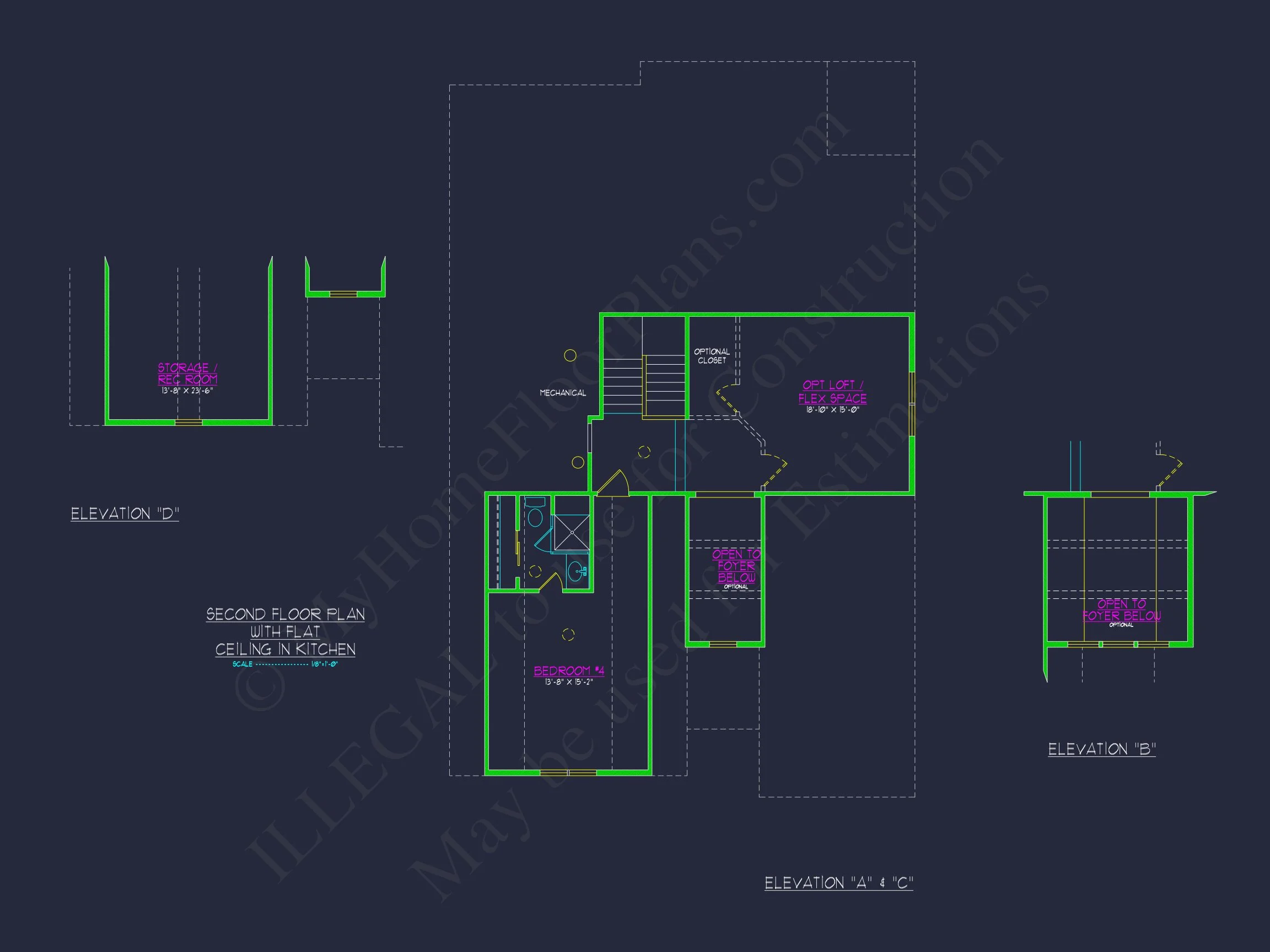 14-1232 HOUSE PLAN - Stylish Craftsman House Plan with Two-Story Floor Designs 15 Stylish Craftsman house Plan with Two-Story Floor Designs