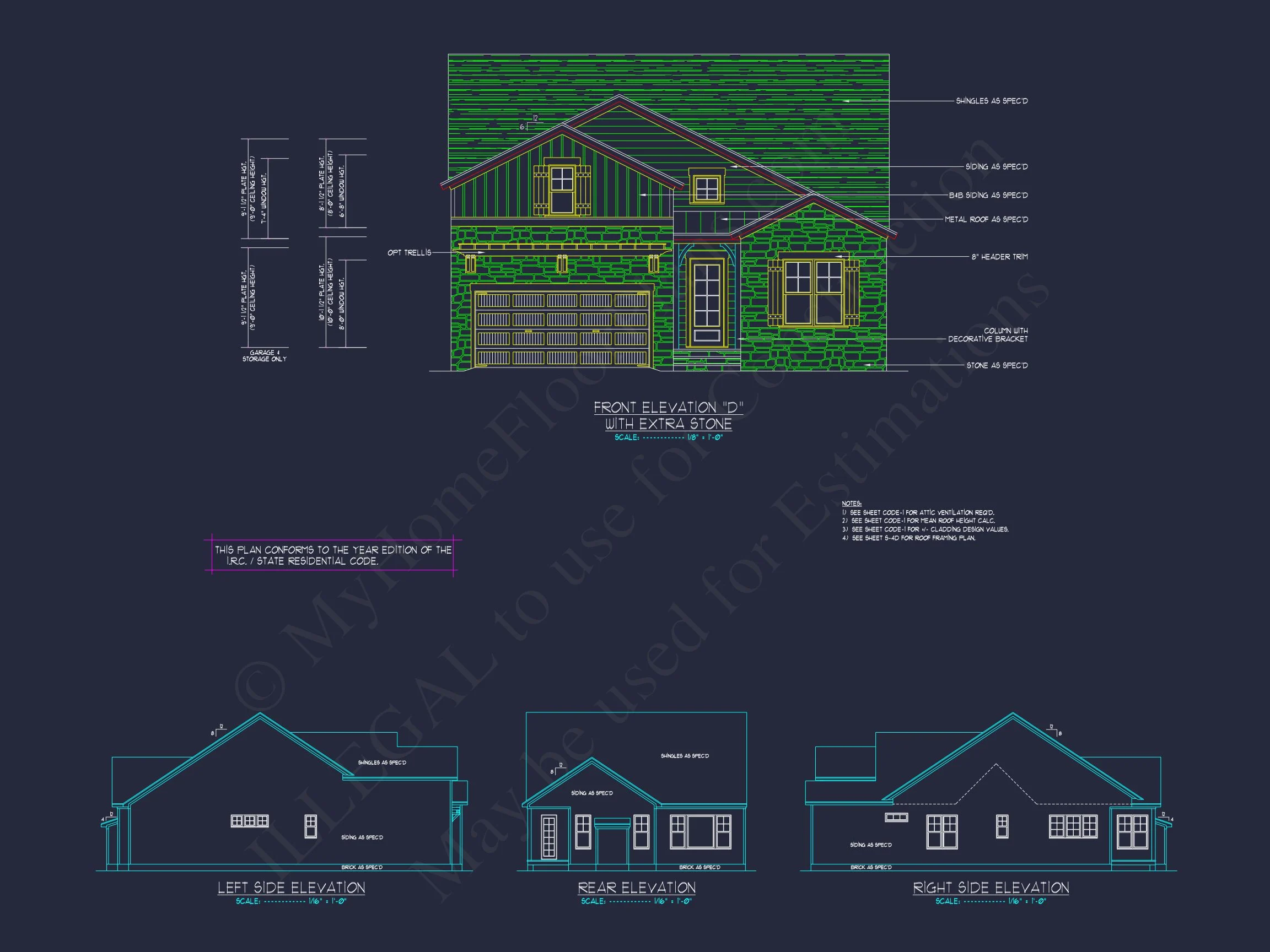14-1232 HOUSE PLAN - Stylish Craftsman House Plan with Two-Story Floor Designs 10 Stylish Craftsman house Plan with Two-Story Floor Designs