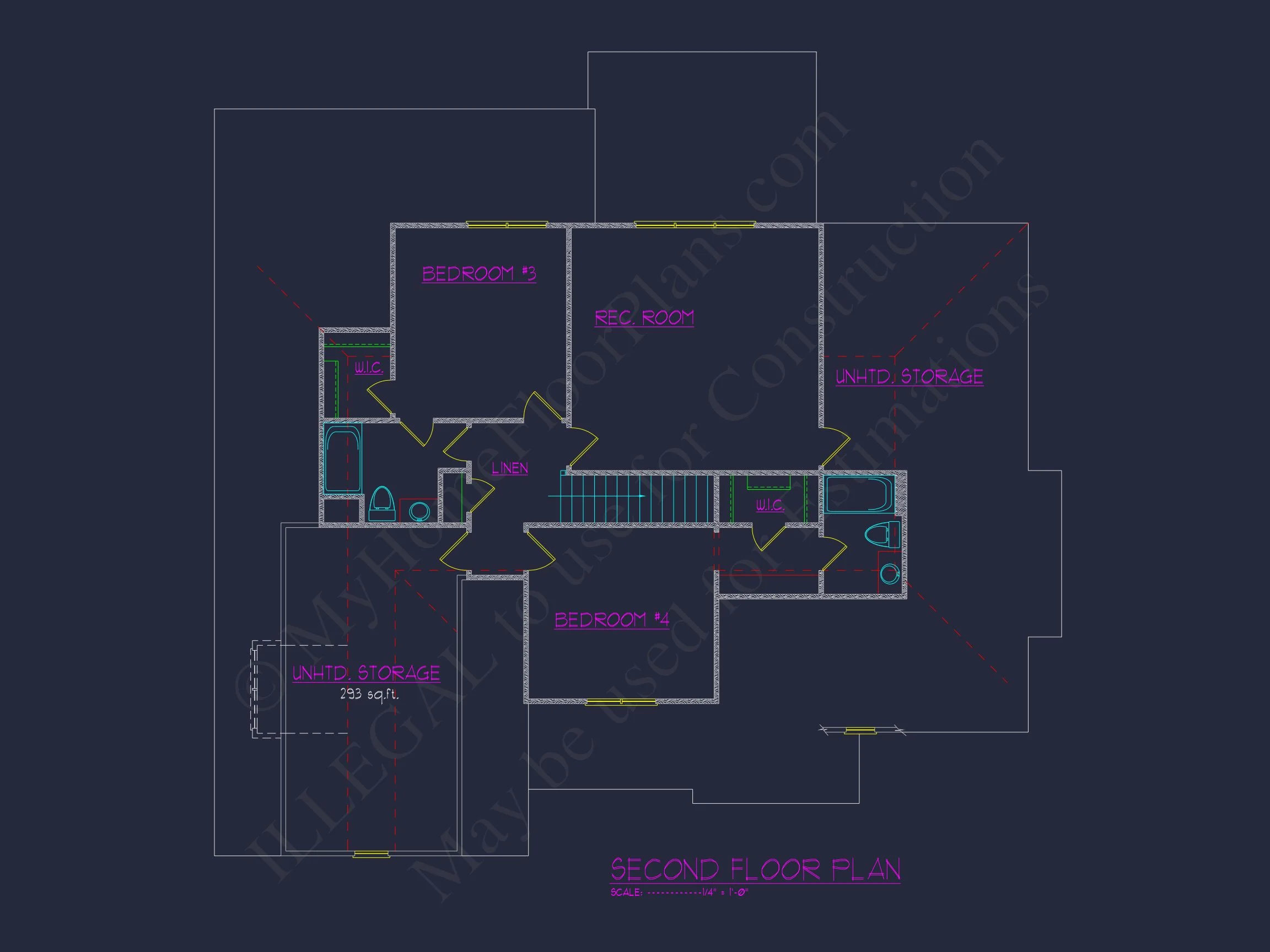 14-1215 HOUSE PLAN - Luxury House Plan | Architecture Blueprint & CAD Floor Designs 6 Luxury house Plan