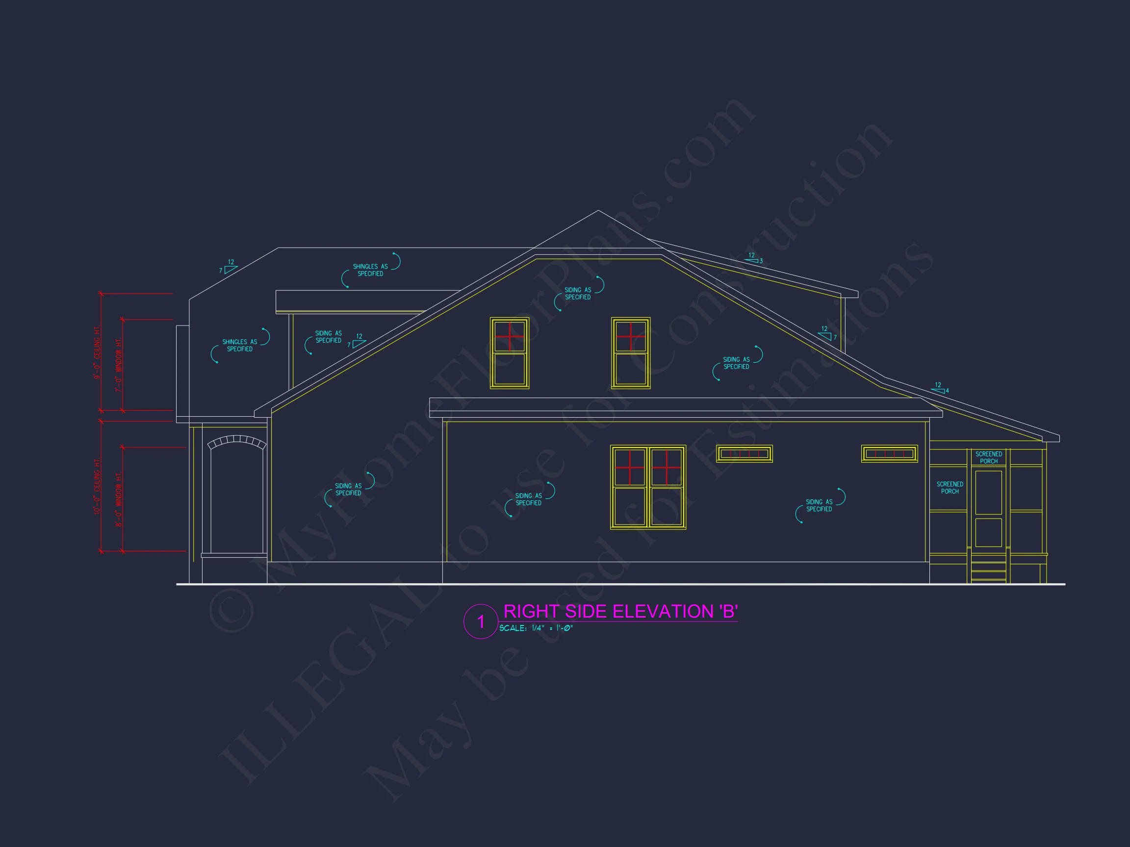 14-1214 HOUSE PLAN - House Plan Design with Floor Plan, CAD Blueprint, and Architecture 5 house Plan Design with Floor Plan, CAD Blueprint, and Architecture