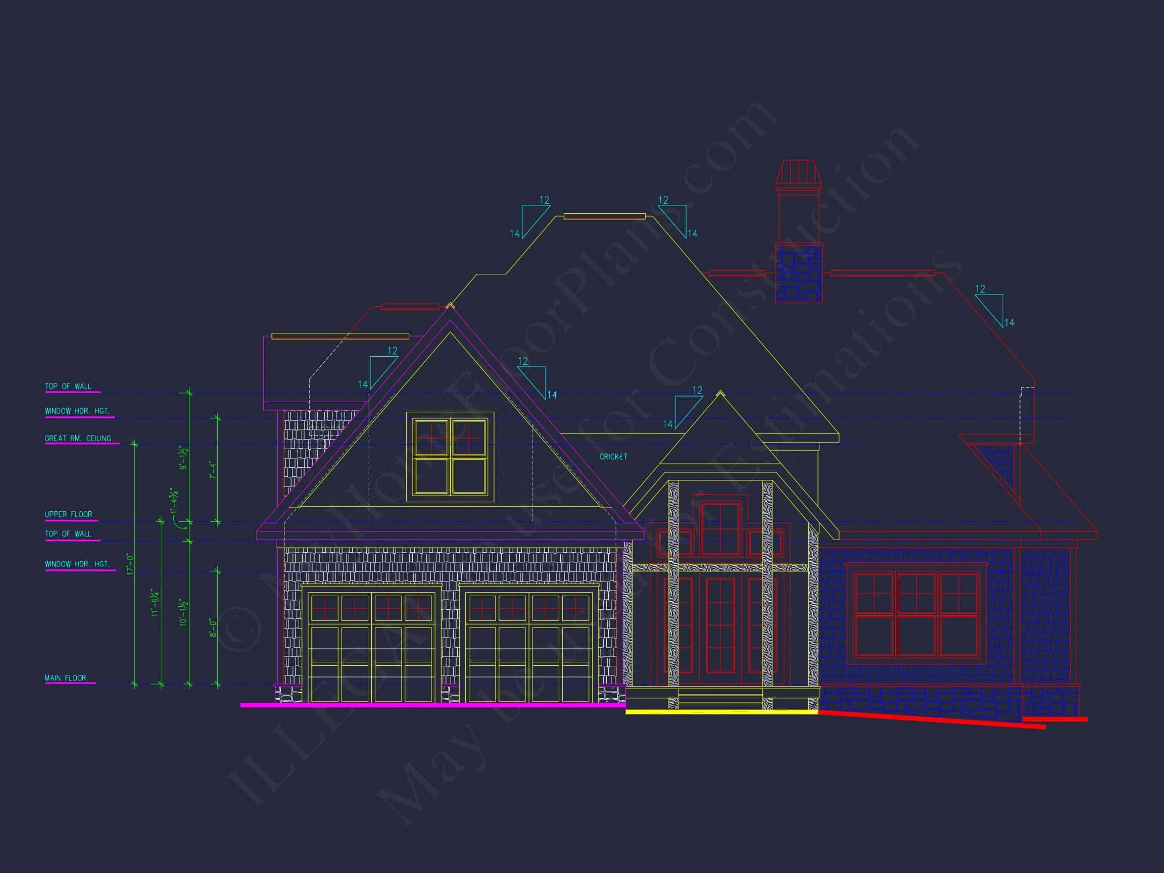 14-1164 HOUSE PLAN - Craftsman House Plan with 3 Bedrooms, Garage & Bonus Room 6 Craftsman house Plan with 3 Bedrooms, Garage & Bonus Room