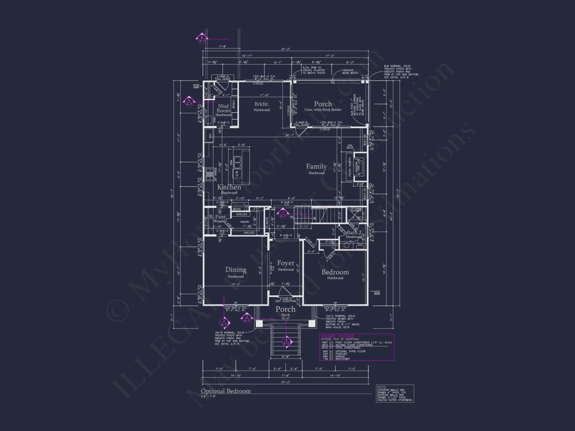 Spacious house Plan with 2.5 Floors, Detached Garage, and CAD Design
