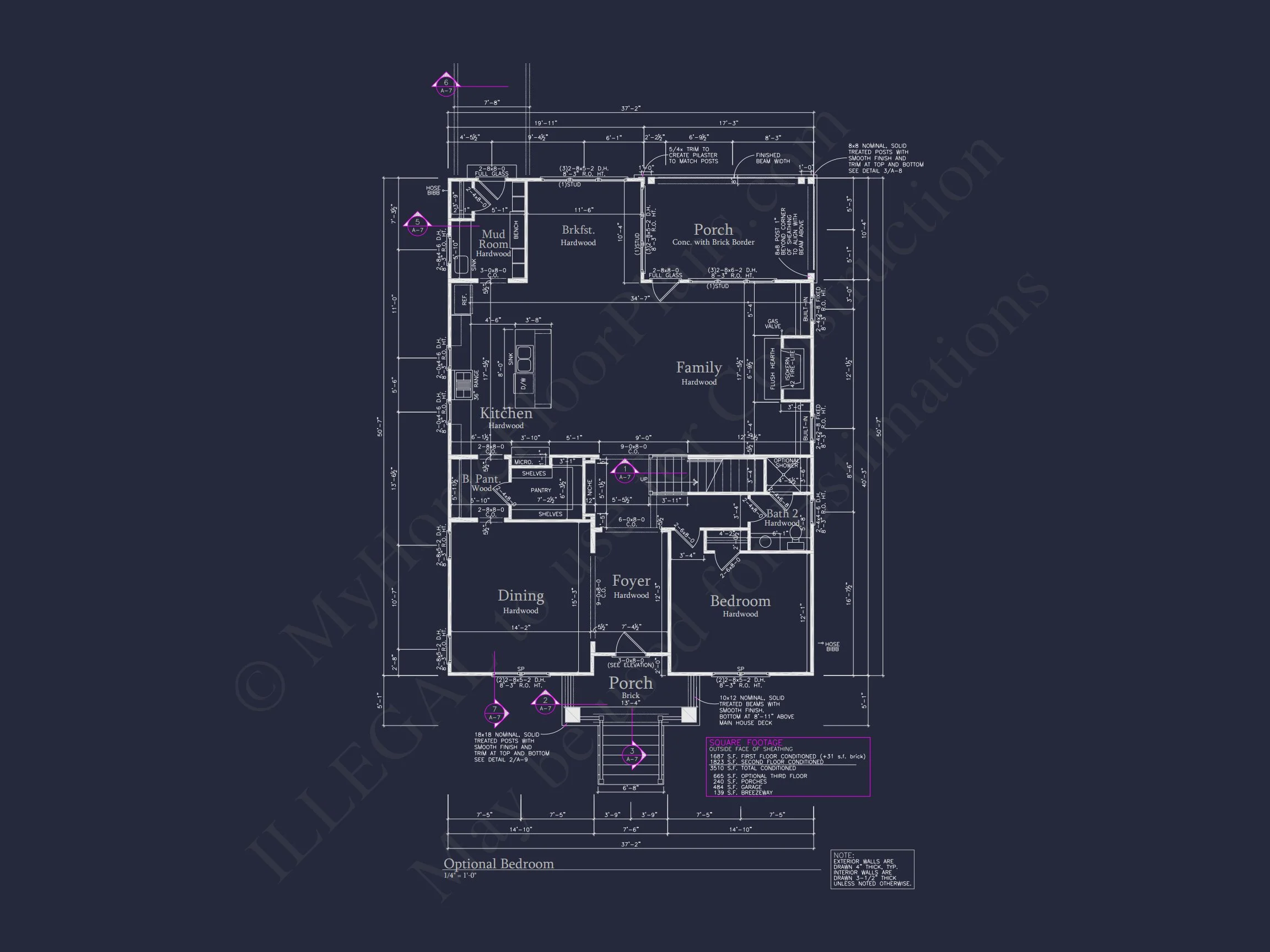 14-1162 HOUSE PLAN - Spacious House Plan with 2.5 Floors, Detached Garage, and CAD Design 10 Spacious house Plan with 2.5 Floors, Detached Garage, and CAD Design