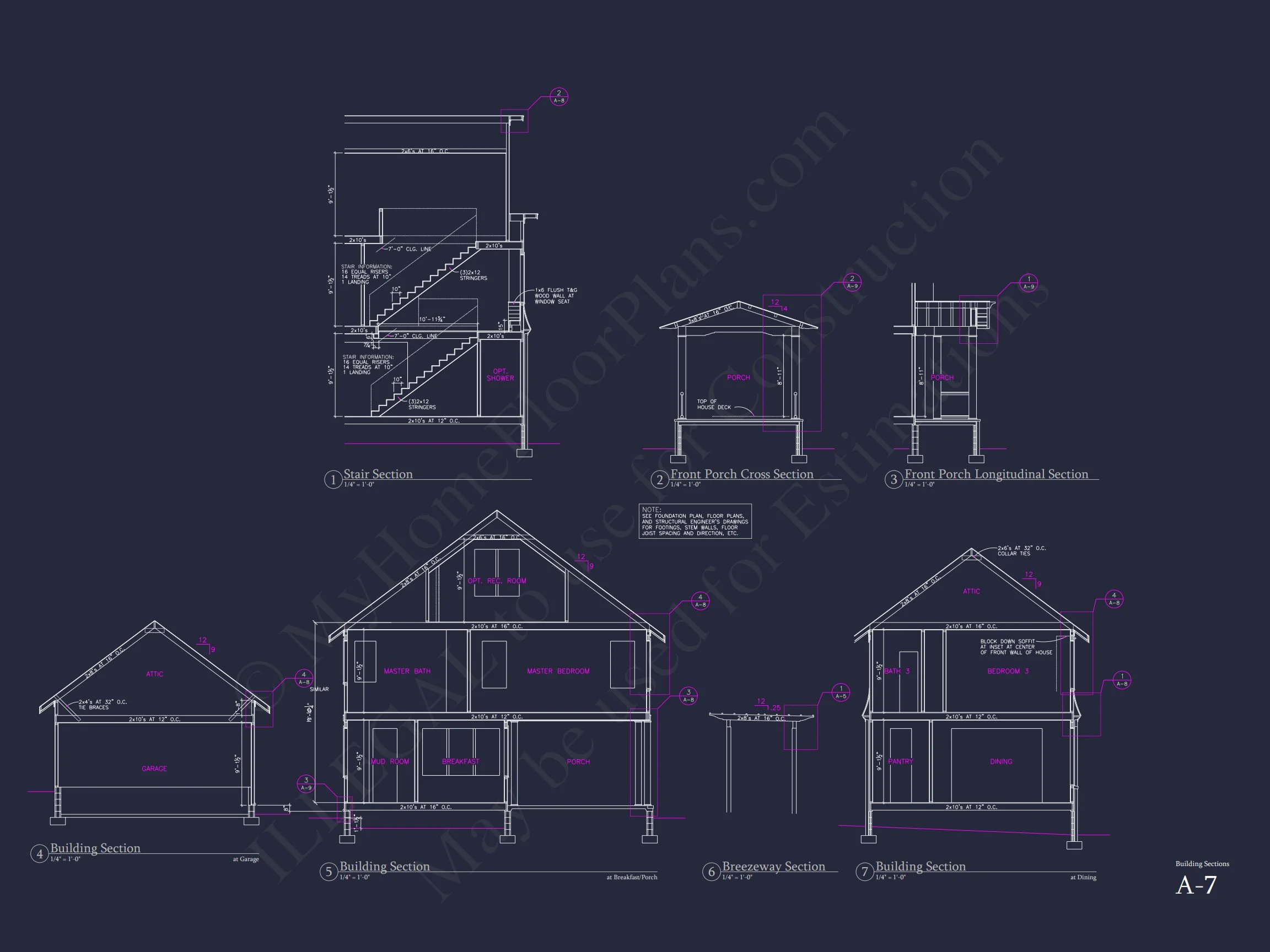 14-1162 HOUSE PLAN - Spacious House Plan with 2.5 Floors, Detached Garage, and CAD Design 7 Spacious house Plan with 2.5 Floors, Detached Garage, and CAD Design