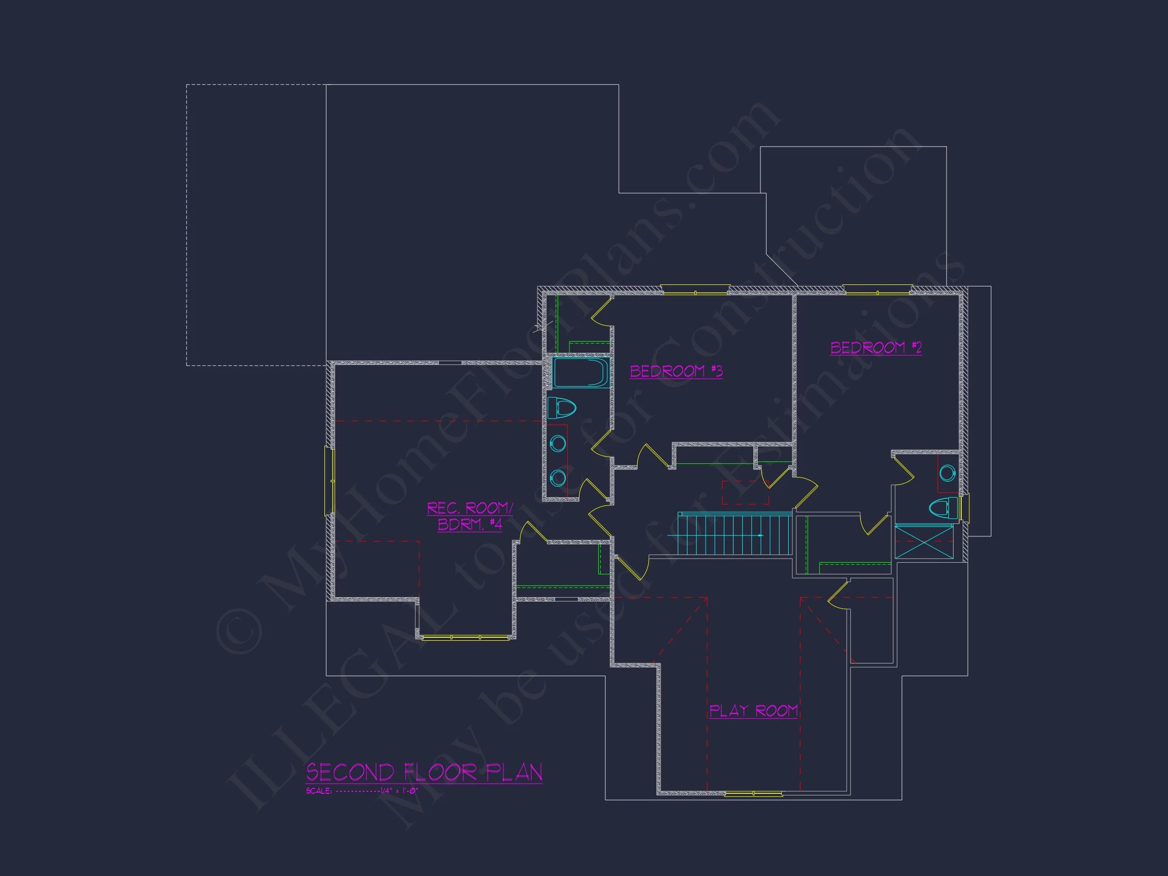 14-1133 HOUSE PLAN - 2-Story Luxury House Plan with CAD, Blueprint & Designs 7 2-Story Luxury house Plan with CAD, Blueprint & Designs