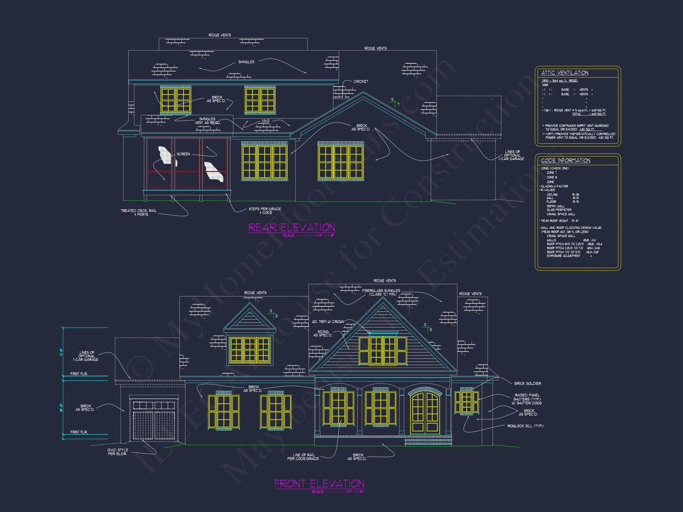 14-1133 HOUSE PLAN - 2-Story Luxury House Plan with CAD, Blueprint & Designs 4 2-Story Luxury house Plan with CAD, Blueprint & Designs