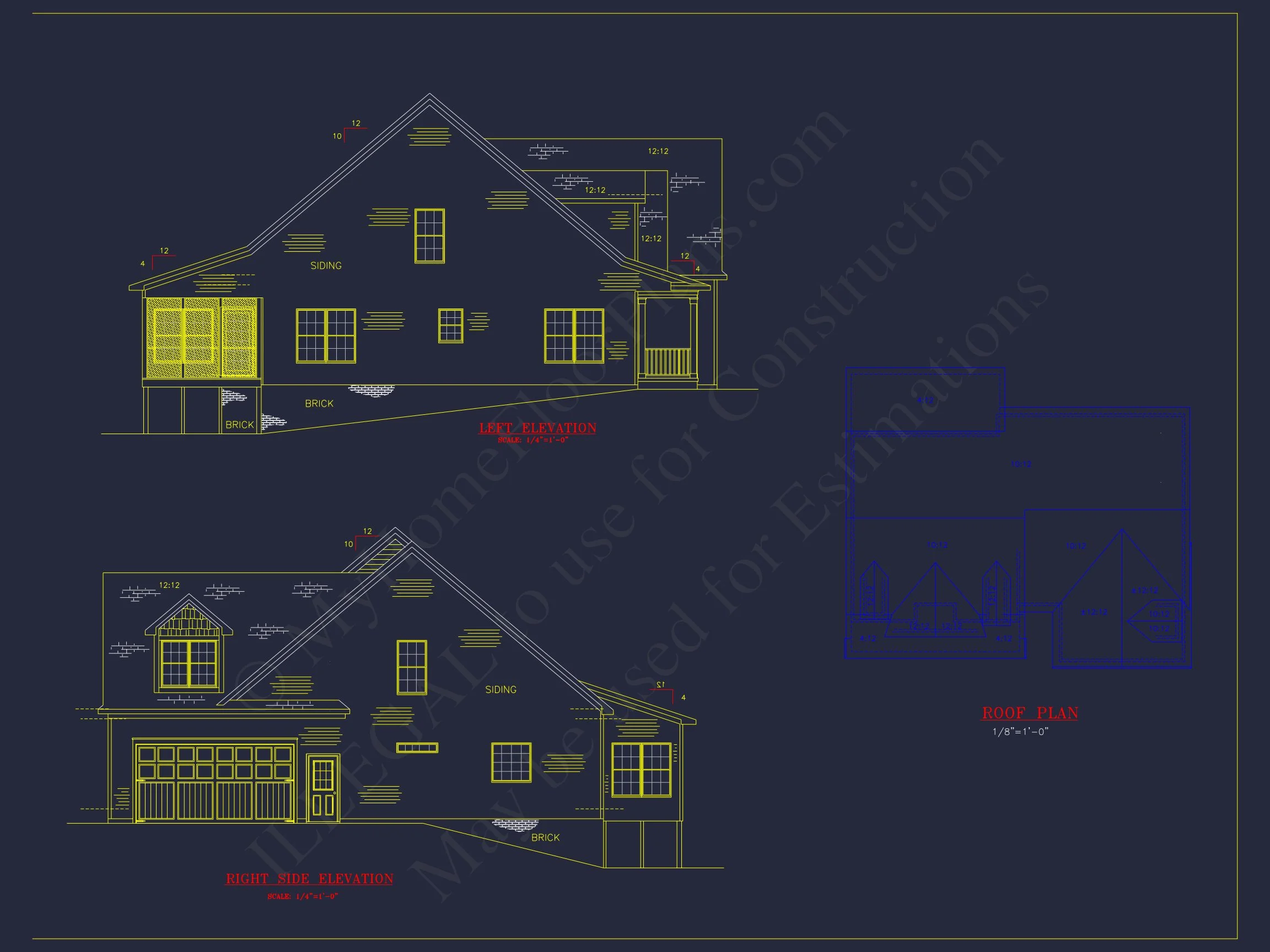 14-1047 HOUSE PLAN - Cape Cod Farmhouse Home Plan - 3-Bed, 2.5-Bath, 2,450 SF 3 Effortlessly Stunning house Designs with Floor Plans & CAD Files