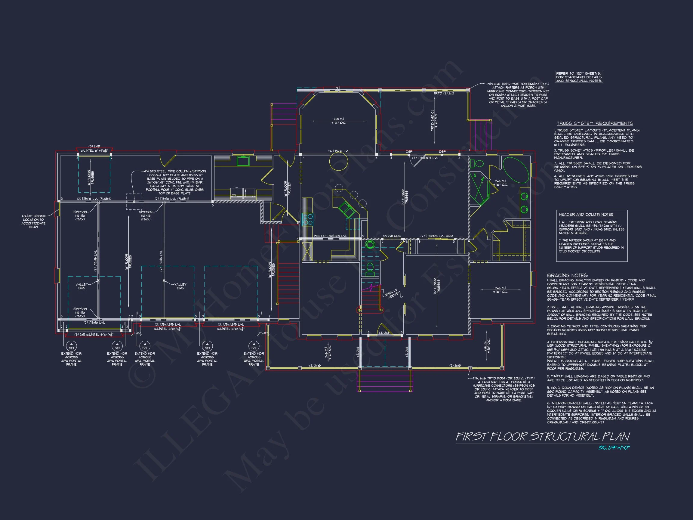 14-1005 HOUSE PLAN - Traditional House Floor Plan with CAD Designs & 3 Garage Bays 12 Traditional house Floor Plan with CAD Designs & 3 Garage Bays