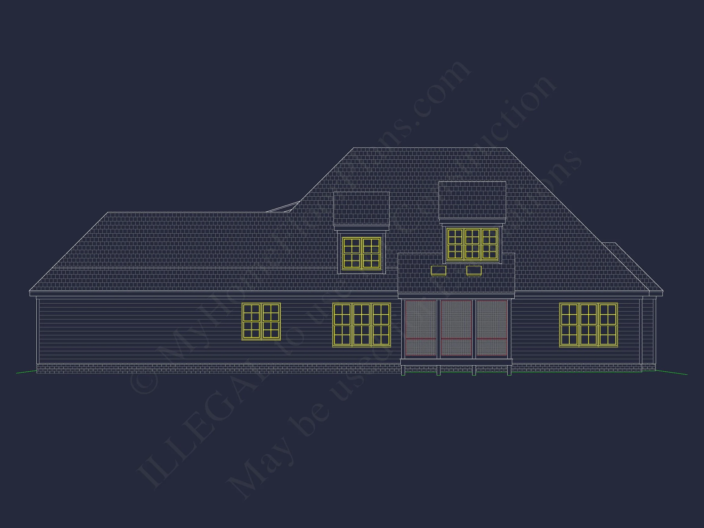 13-2072 HOUSE PLAN - Elegant House Floor Plan for Architecture with CAD Designs 6 Elegant house Floor Plan for Architecture with CAD Designs