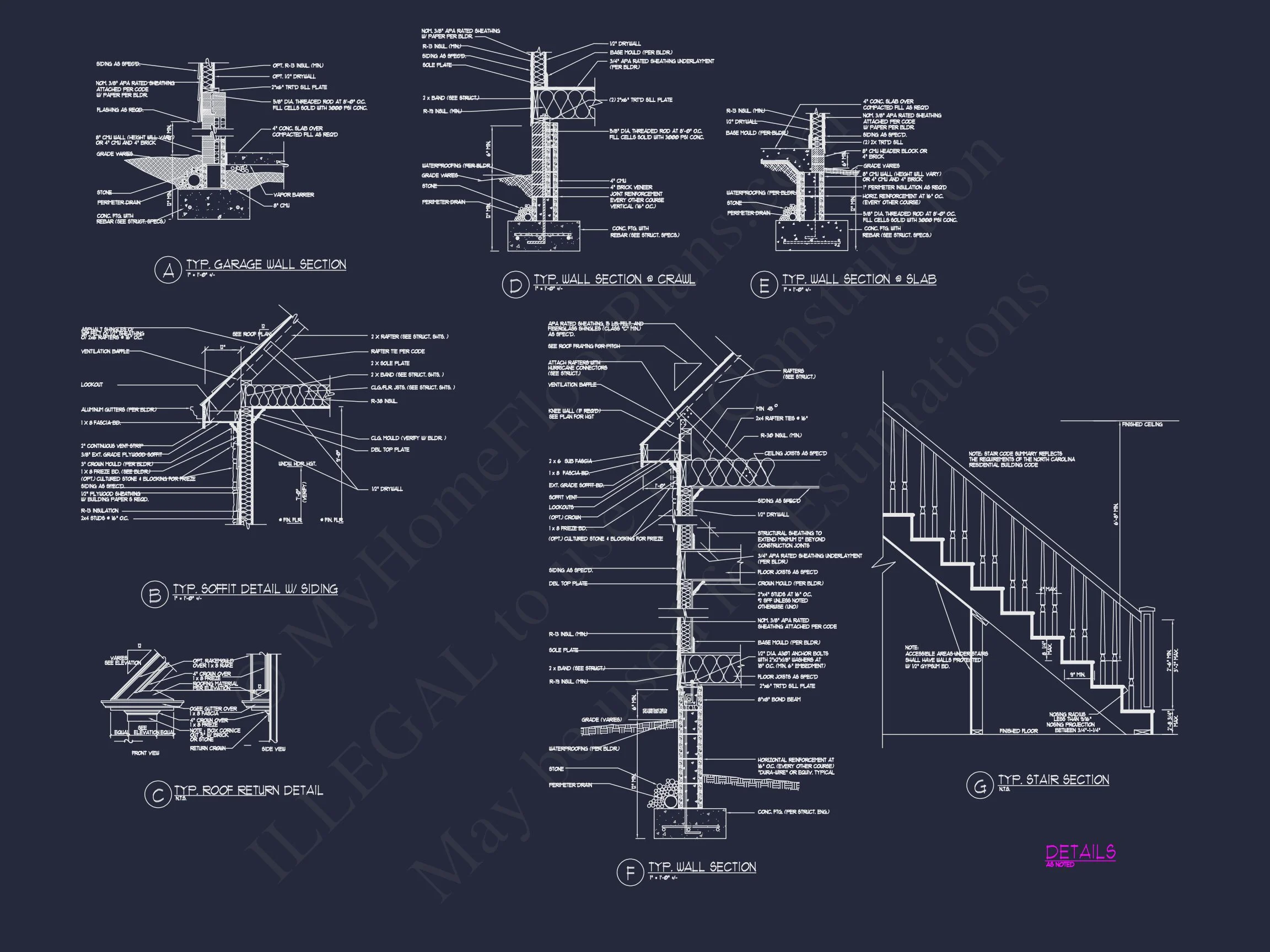 13-2032 HOUSE PLAN - Customizable House Plan | 3D Floor Plan and CAD Designs 18 3D Floor Plan and CAD Designs