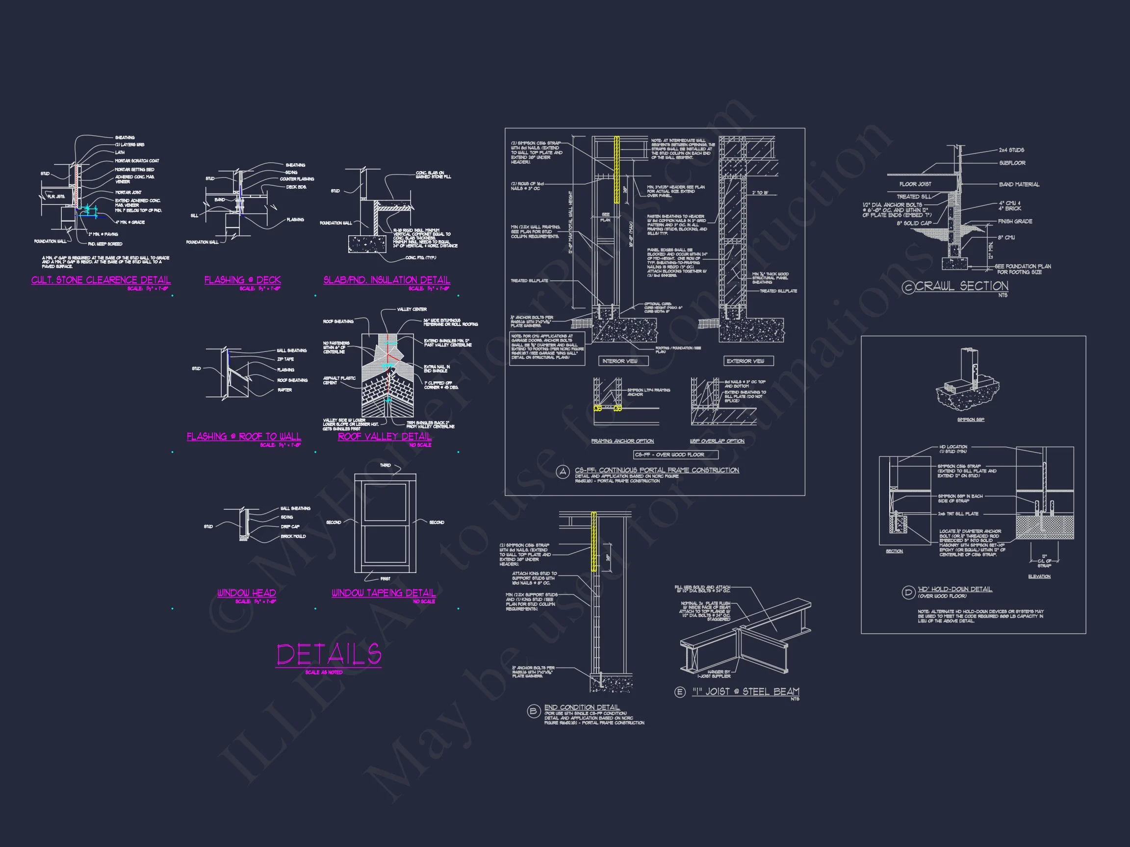 13-2032 HOUSE PLAN - Customizable House Plan | 3D Floor Plan and CAD Designs 16 3D Floor Plan and CAD Designs