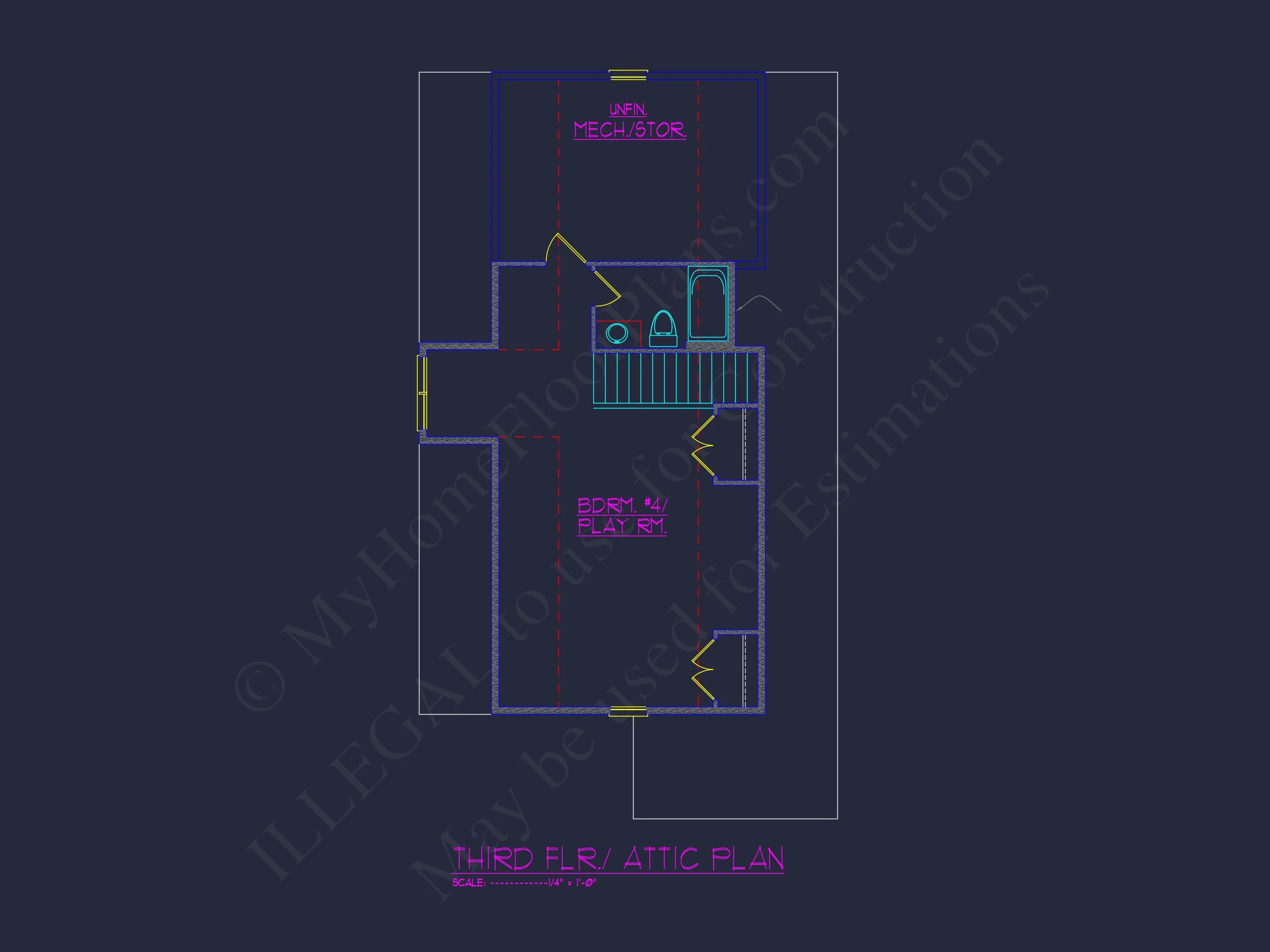 13-2032 HOUSE PLAN - Customizable House Plan | 3D Floor Plan and CAD Designs 9 Customizable house Plan