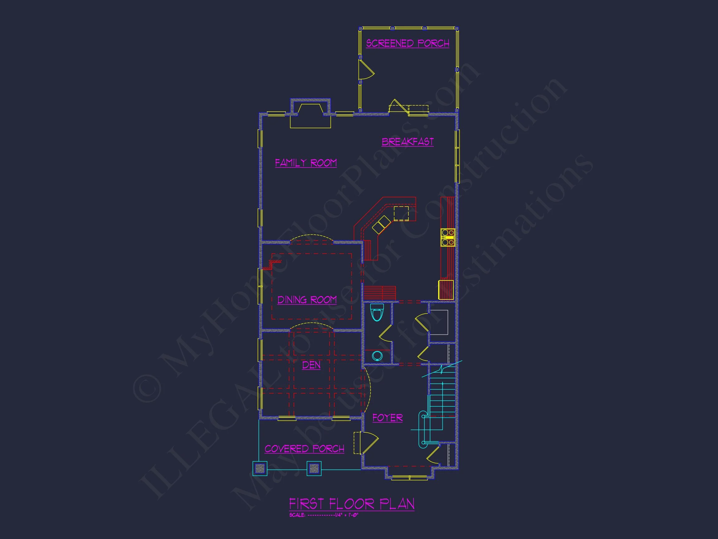 13-2032 HOUSE PLAN - Customizable House Plan | 3D Floor Plan and CAD Designs 7 Customizable house Plan