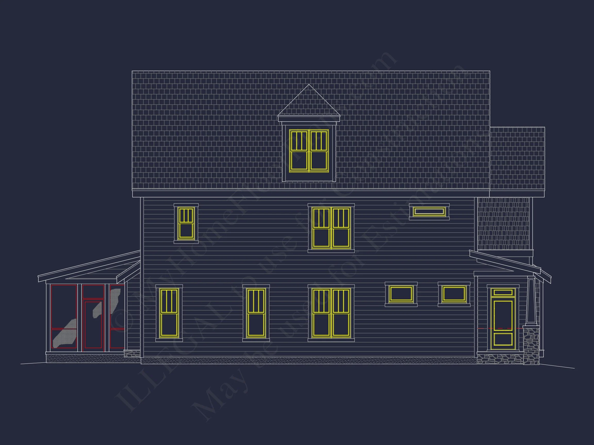 13-2032 HOUSE PLAN - Customizable House Plan | 3D Floor Plan and CAD Designs 5 Customizable house Plan
