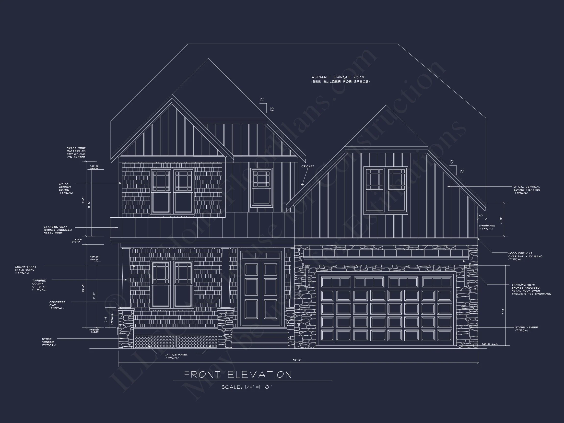 13-2030 HOUSE PLAN - Modern Craftsman House Plan with Detailed CAD Designs 3 Modern Craftsman house Plan with Detailed CAD Designs