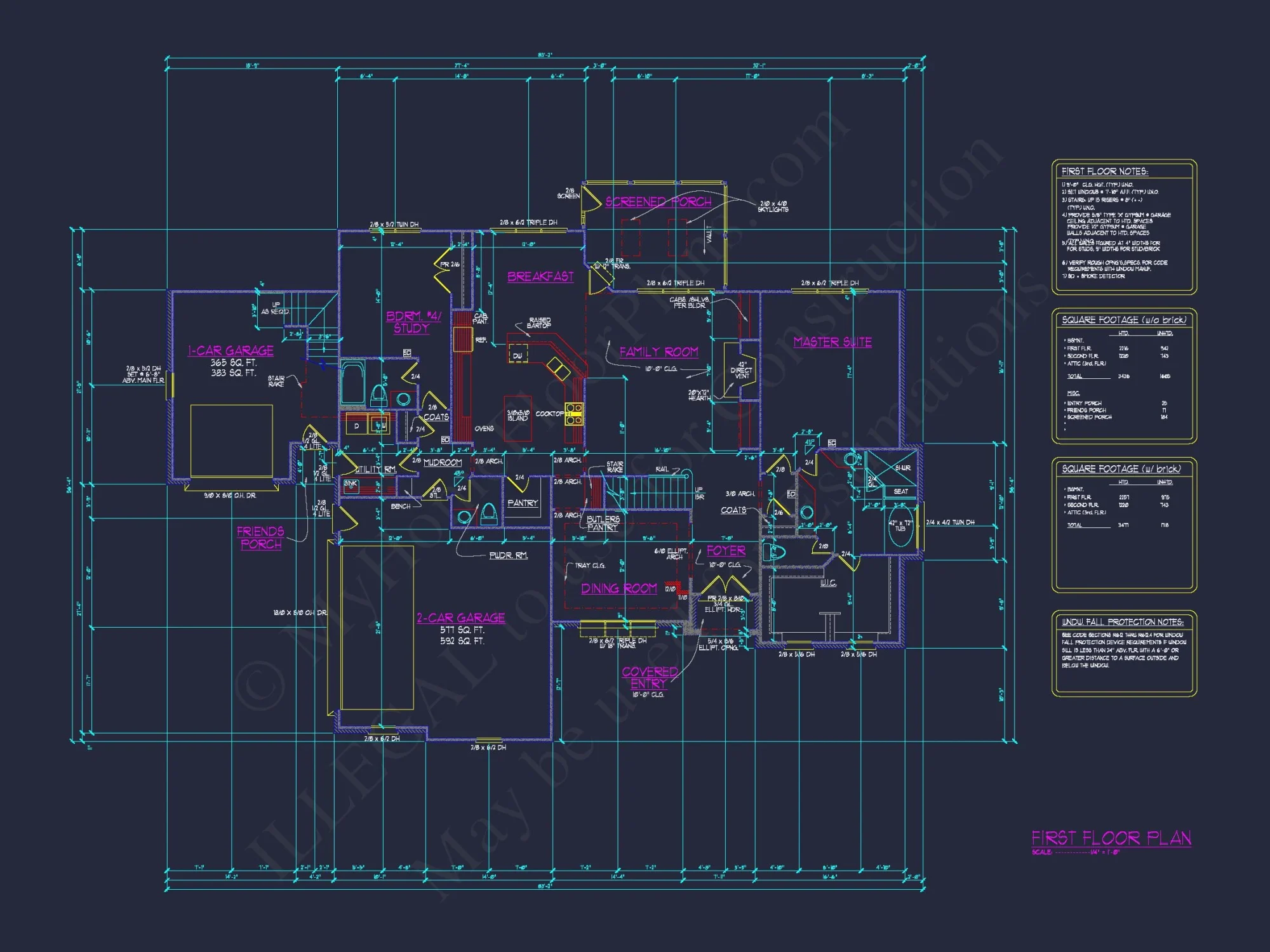 Custom house Design - Floor Plans, CAD Blueprints & Features