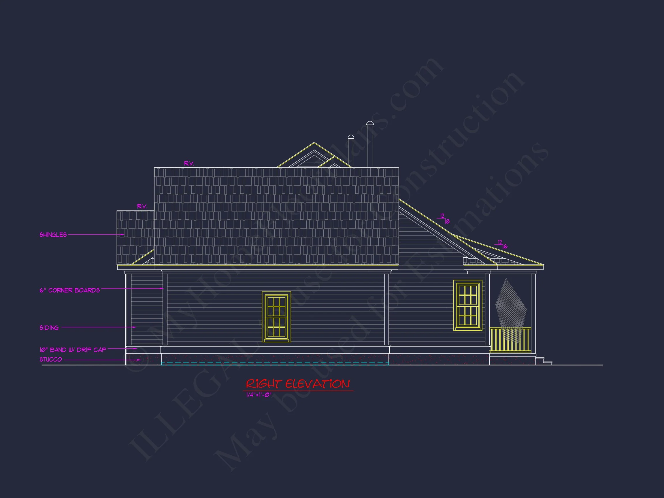 13-1956 HOUSE PLAN - Traditional Craftsman House Blueprint with CAD Floor Plans 14 Traditional Craftsman house Blueprint with CAD Floor Plans