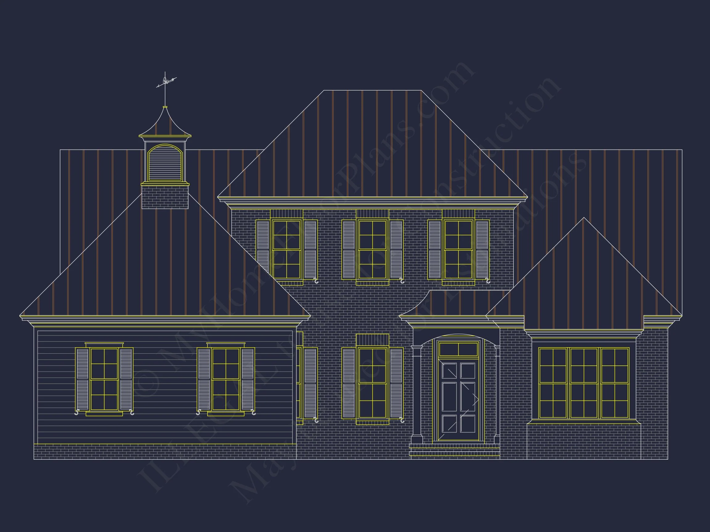 13-1832 HOUSE PLAN - Colonial Farmhouse House Plan with CAD Designs & Floor Plans 3 Colonial Farmhouse house Plan with CAD Designs & Floor Plans