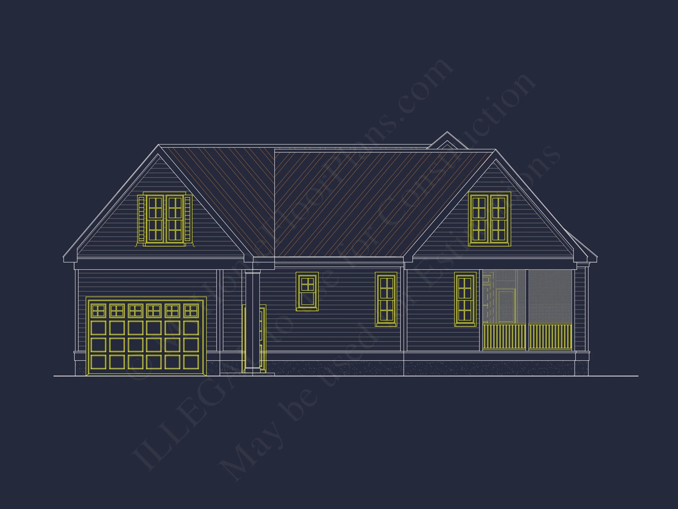 13-1823 HOUSE PLAN - Modern Craftsman House Plan with Spacious Floor Designs and CAD Blueprint 5 Modern Craftsman house Plan with Spacious Floor Designs and CAD Blueprint